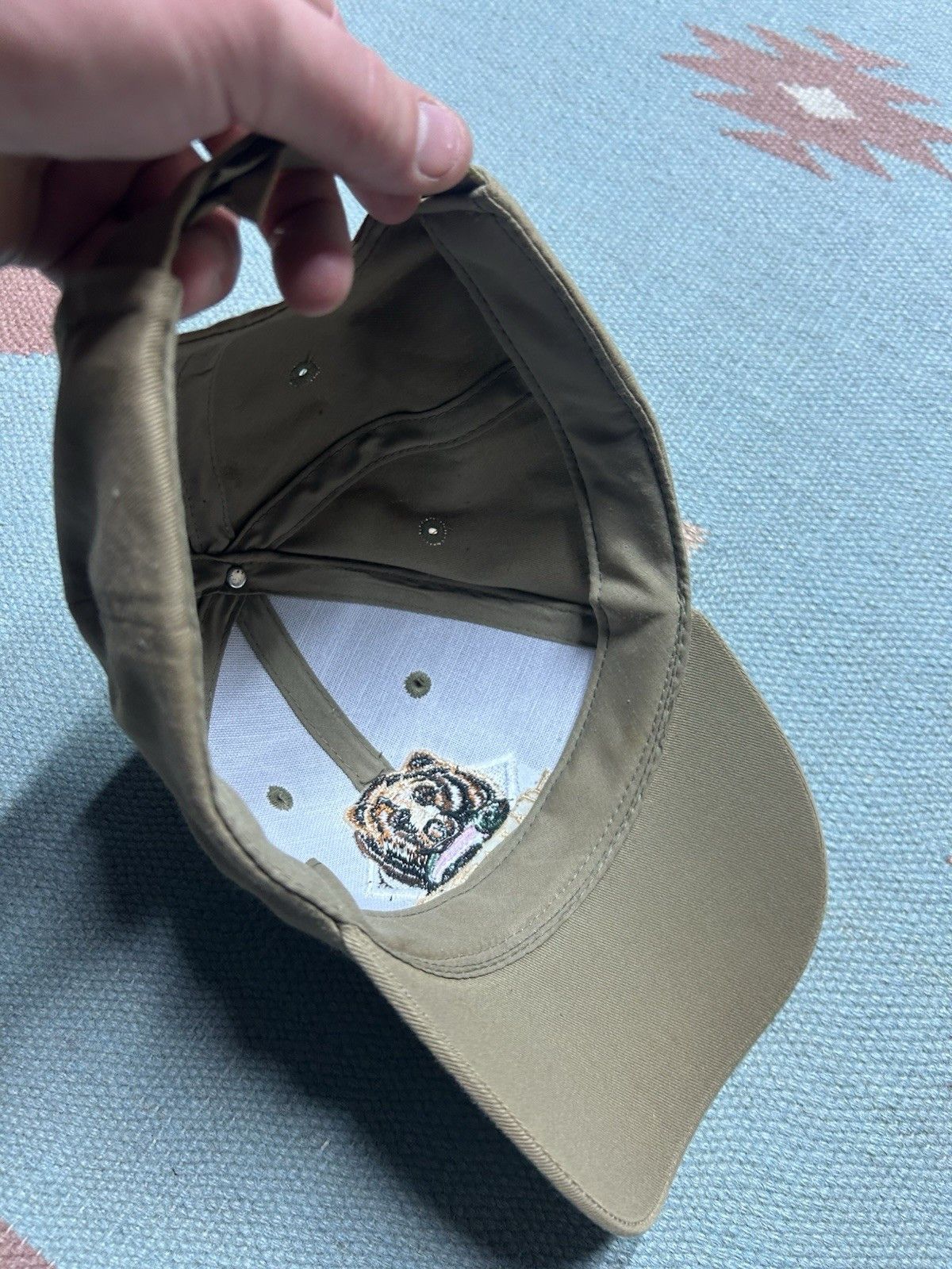 Vintage Vtg strap hat Alaska Denali national park bear animal nature Size ONE SIZE - 7 Thumbnail