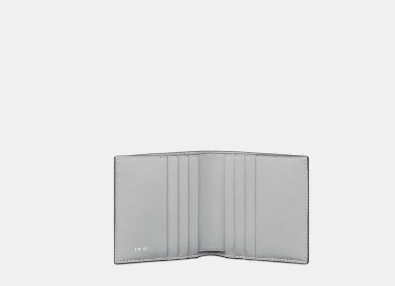 Dior o1w1db10325 2ESBH Size: OS / Vertical Bifold Wallet in Grey Size ONE SIZE - 4 Thumbnail