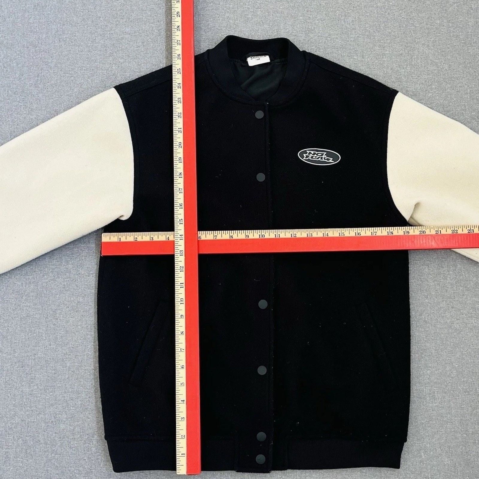 No Fear No Fear x H&M Women Jacket XXSmall To Med Black Varsity Size S / US 4 / IT 40 - 3 Thumbnail