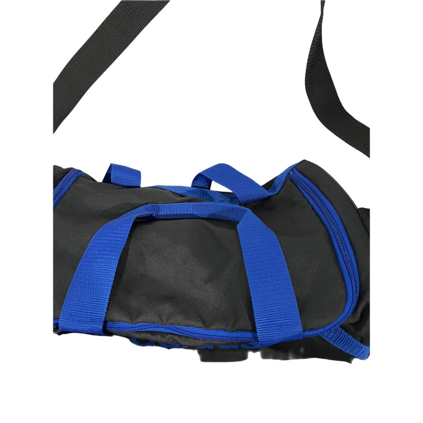 Adidas Adidas Defender Small 16"x10"x8" Black Blue Duffel Gym Bag Size ONE SIZE - 2 Thumbnail