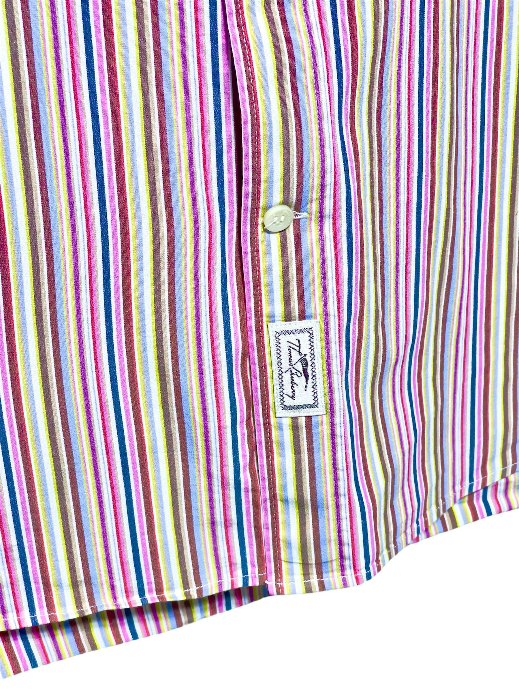 Burberry 🔥 Tb Burberry striped shirt L size multicolored Size US L / EU 52-54 / 3 - 3 Thumbnail