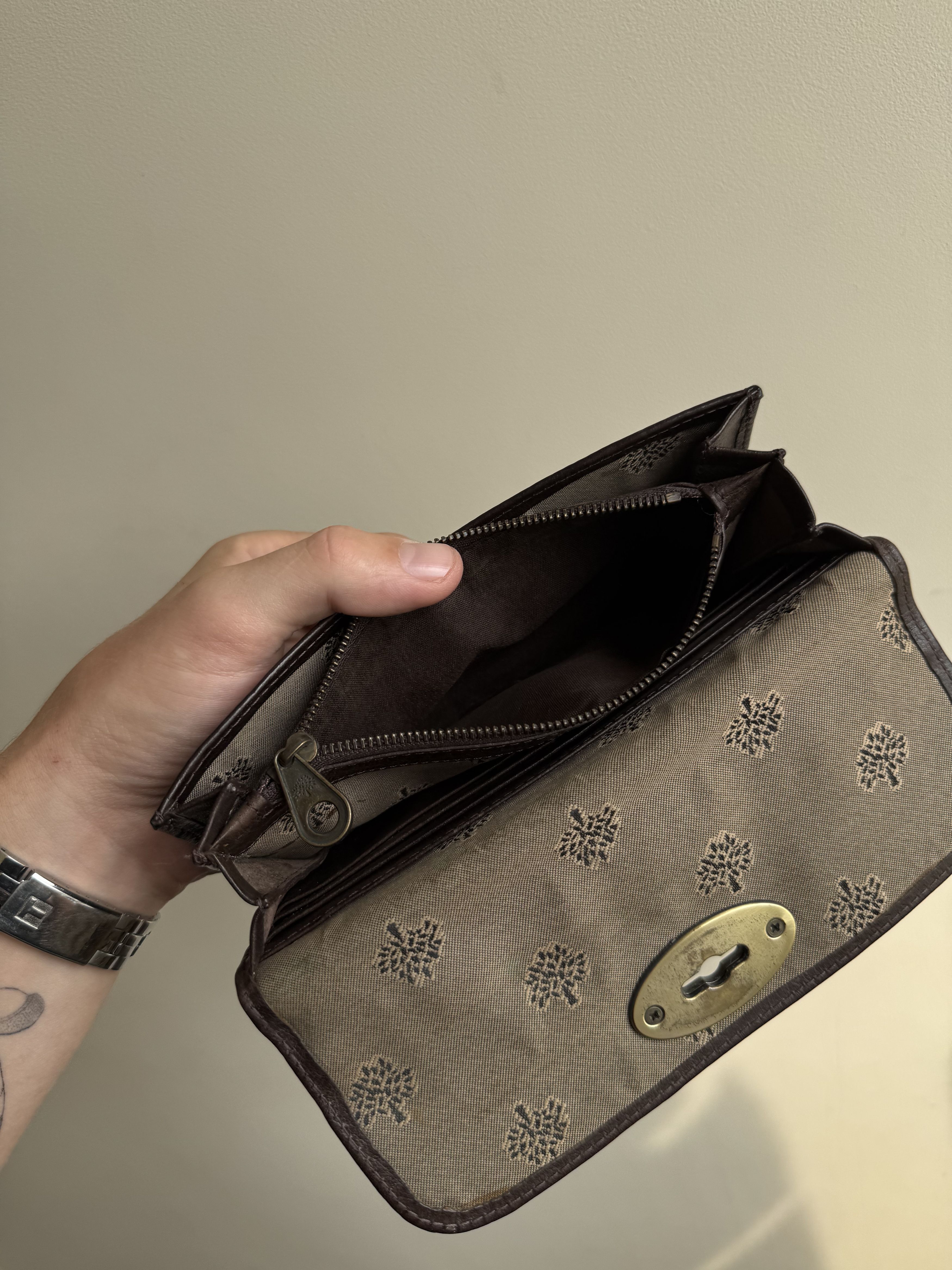 Mulberry Vintage Mulberry Long Postman Lock Wallet Purse Oak Brown Size ONE SIZE - 19 Thumbnail