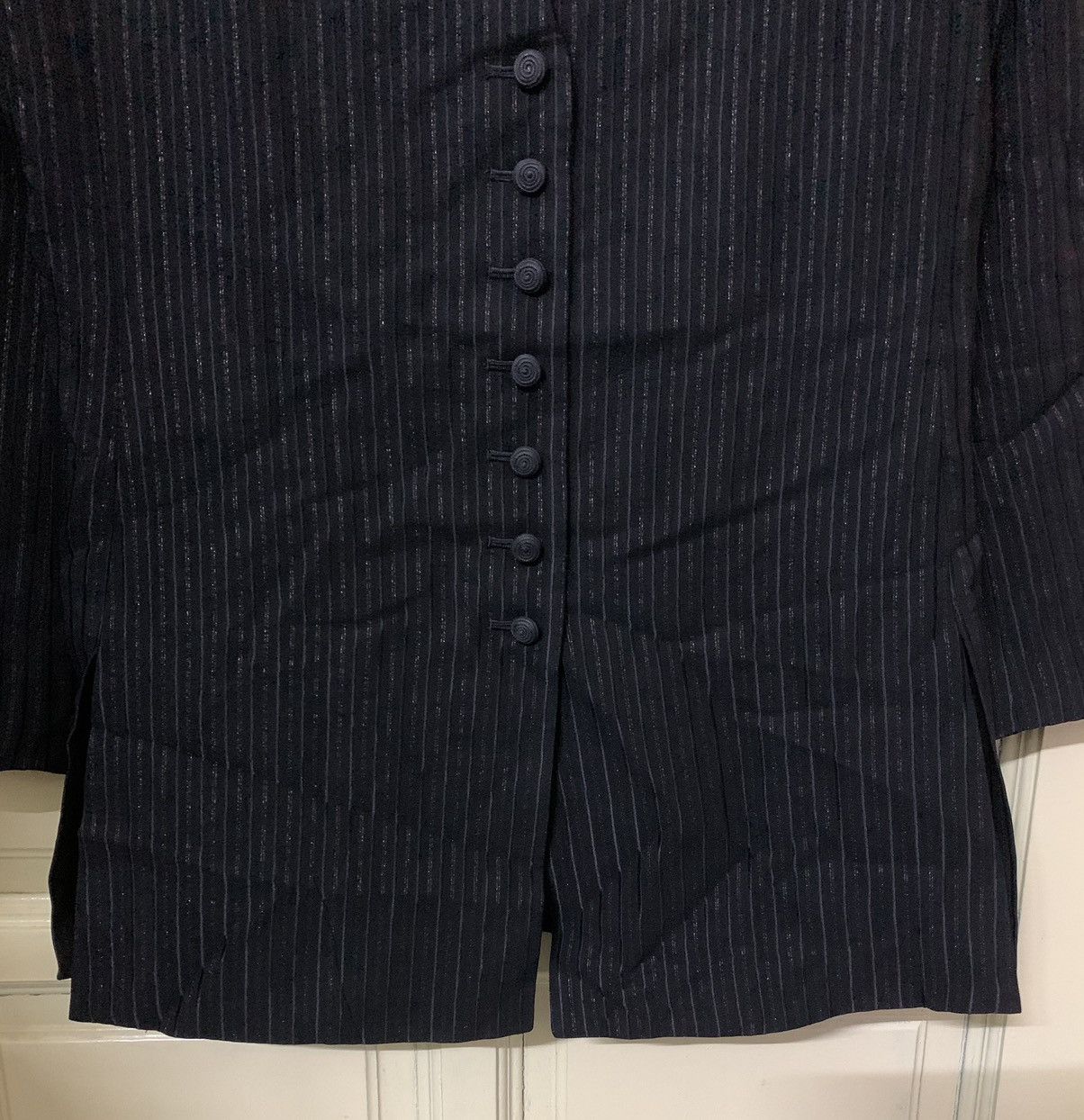 Yves Saint Laurent 🔥Yves Saint Laurent Gold Stripe Button Jacket Size M / US 6-8 / IT 42-44 - 5 Thumbnail