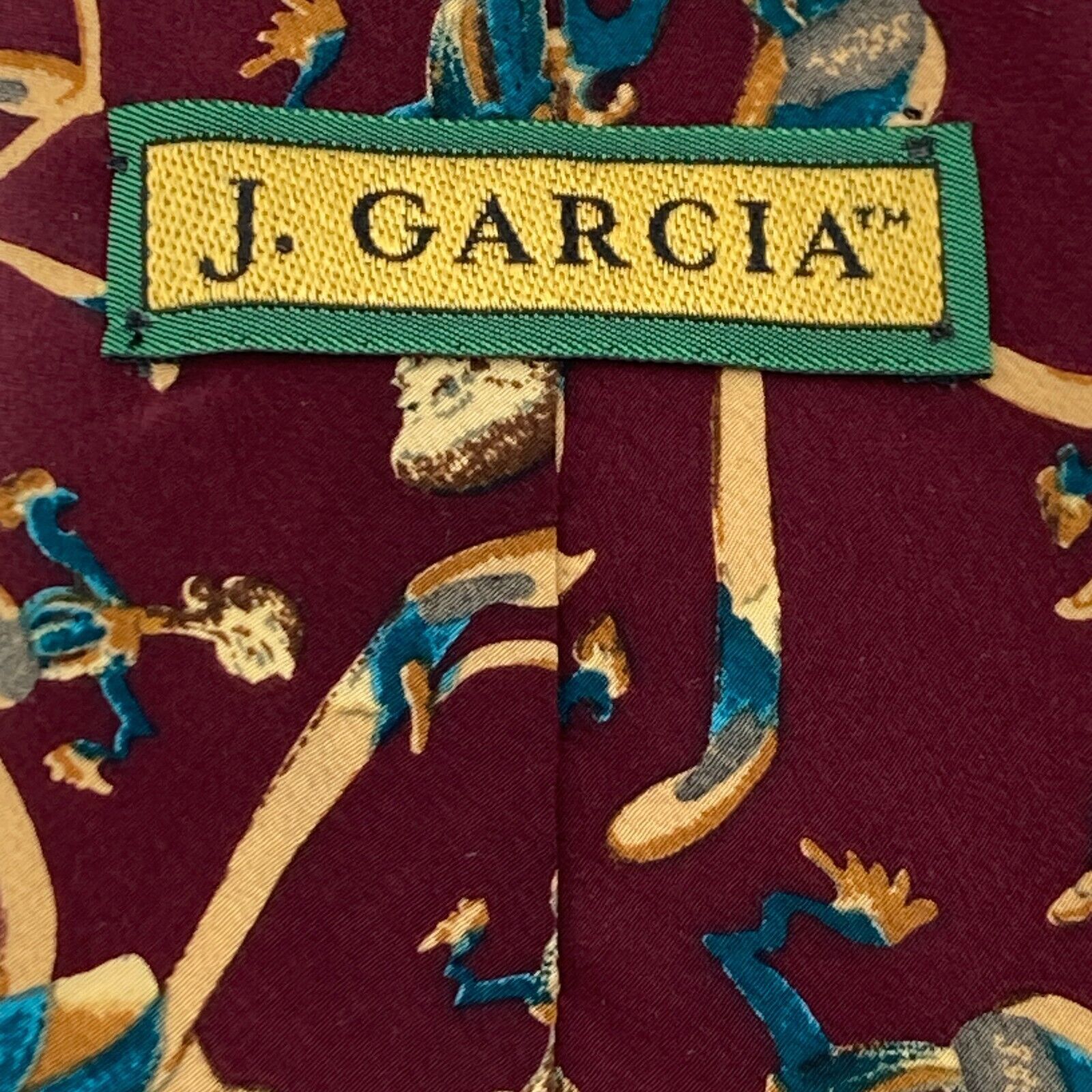 Other J. GARCIA Men's 100% Silk Tie Lady with Argyle Socks Size ONE SIZE - 12 Thumbnail