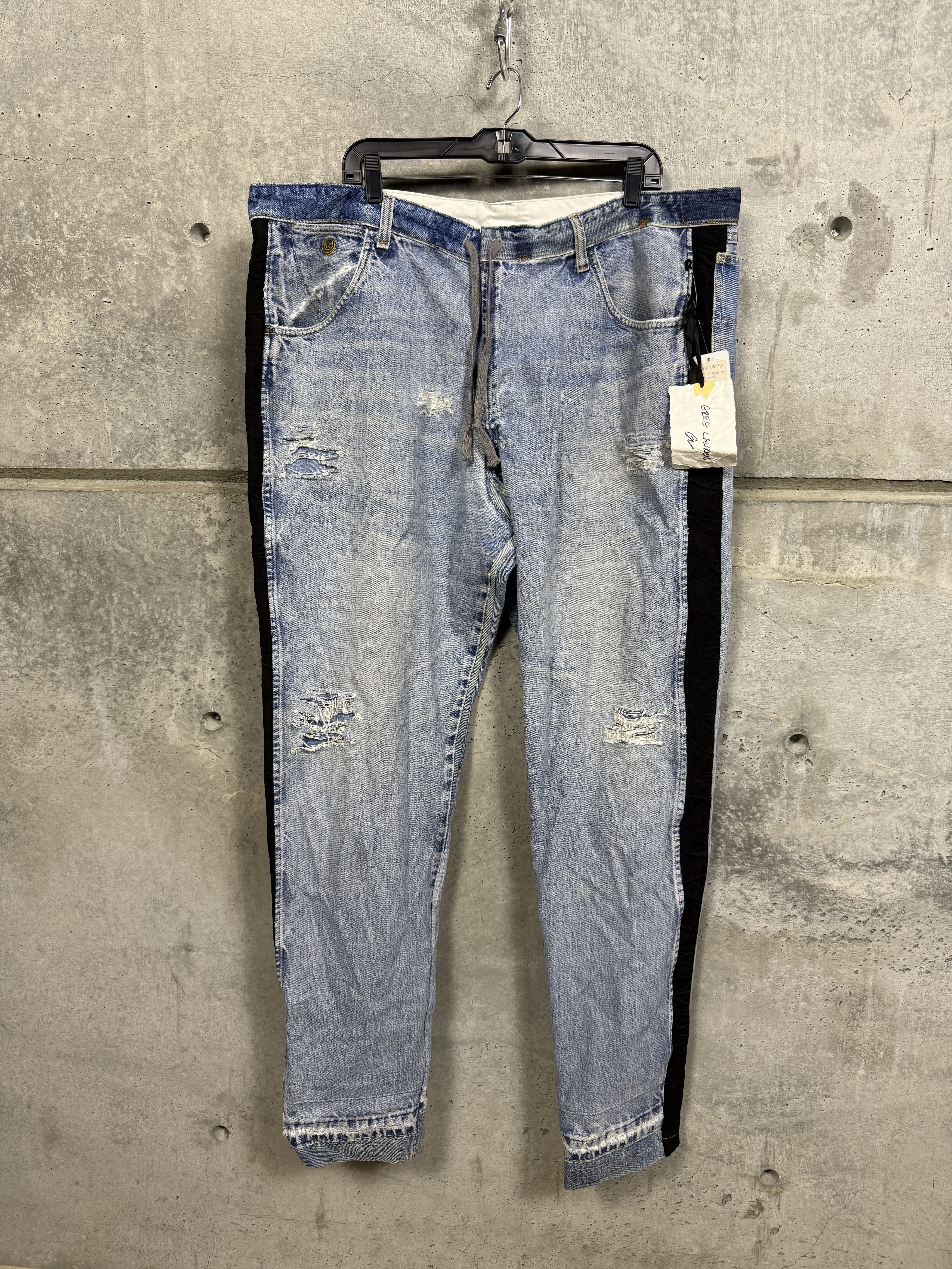 Greg Lauren $1250 Greg Lauren Tux Denim Lounge Pant Jeans Size US 42 / EU 58 - 5 Thumbnail