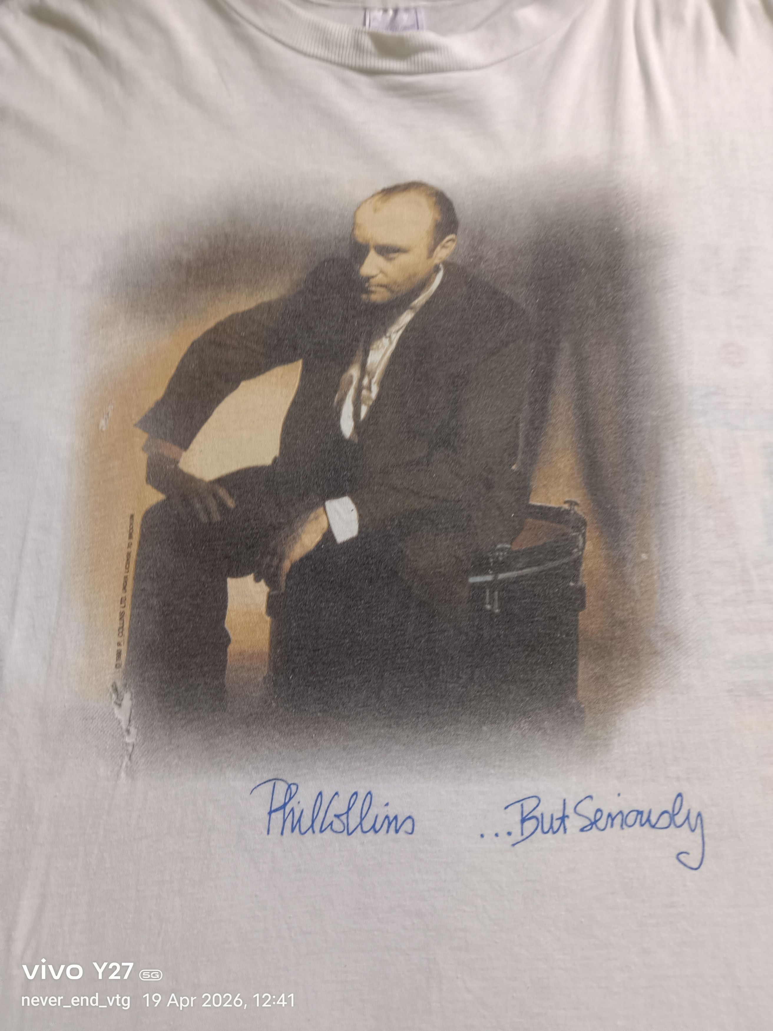Band Tees Vintage Phil Collins T-shirt Size US L / EU 52-54 / 3 - 5 Thumbnail