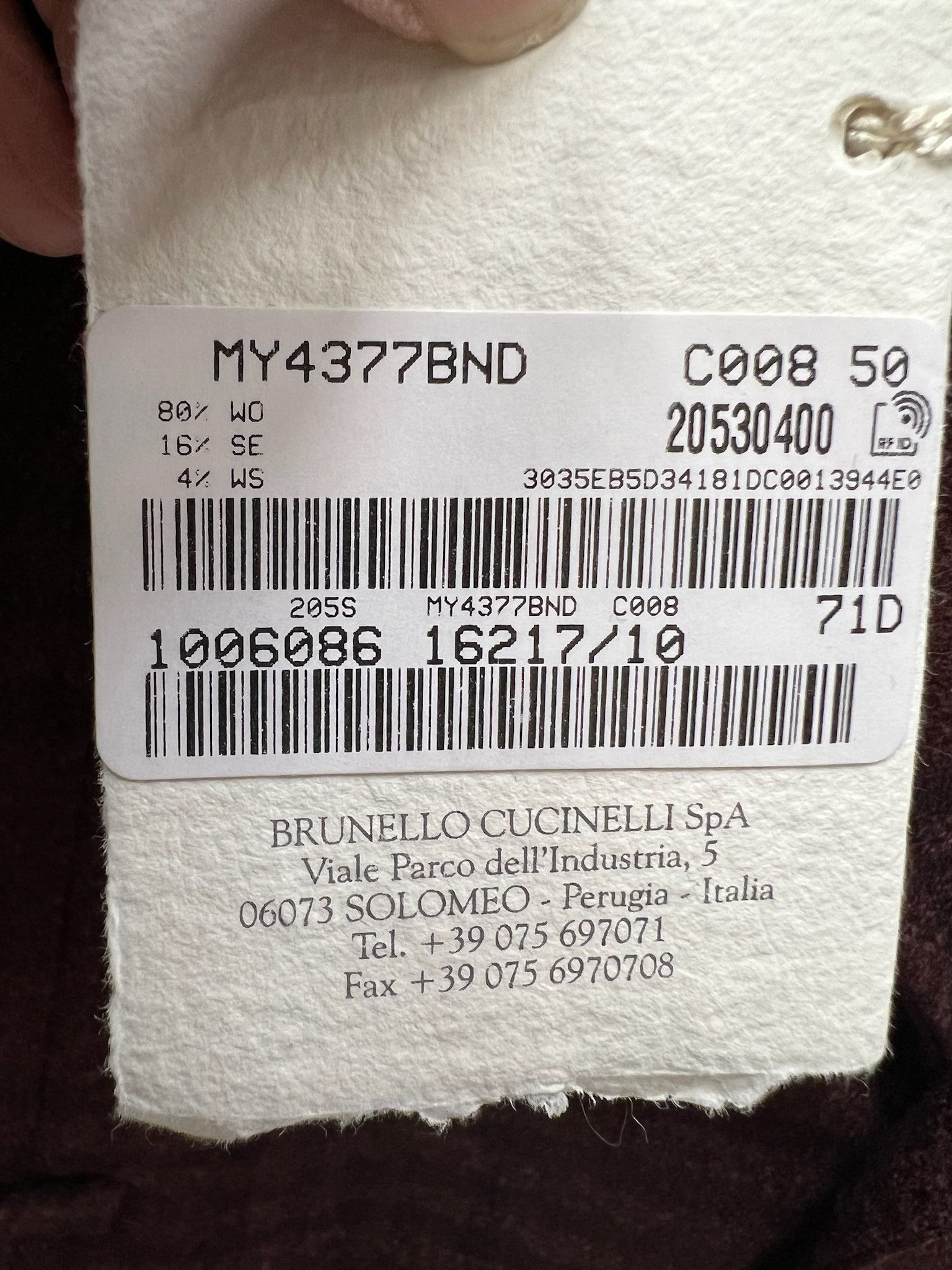 Brunello Cucinelli o1w1db10125 Suit Type Jacket in Burgundy Size US M / EU 48-50 / 2 - 2 Thumbnail
