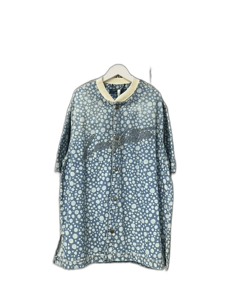 Louis Vuitton Louis Vuitton Polka Dot Denim Baseball Cardigan Size US XL / EU 56 / 4 - 1 Thumbnail
