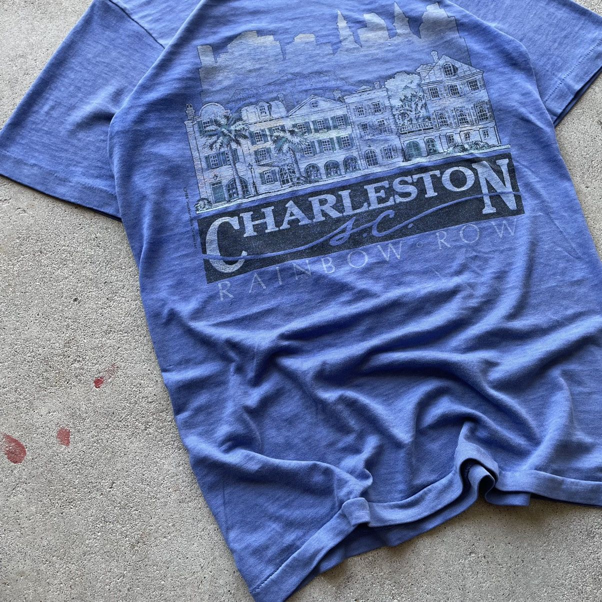 Vintage Vintage 80s Faded Paper Thin Charleston Rainbow Row Tee Size US XS / EU 42 / 0 - 2 Preview