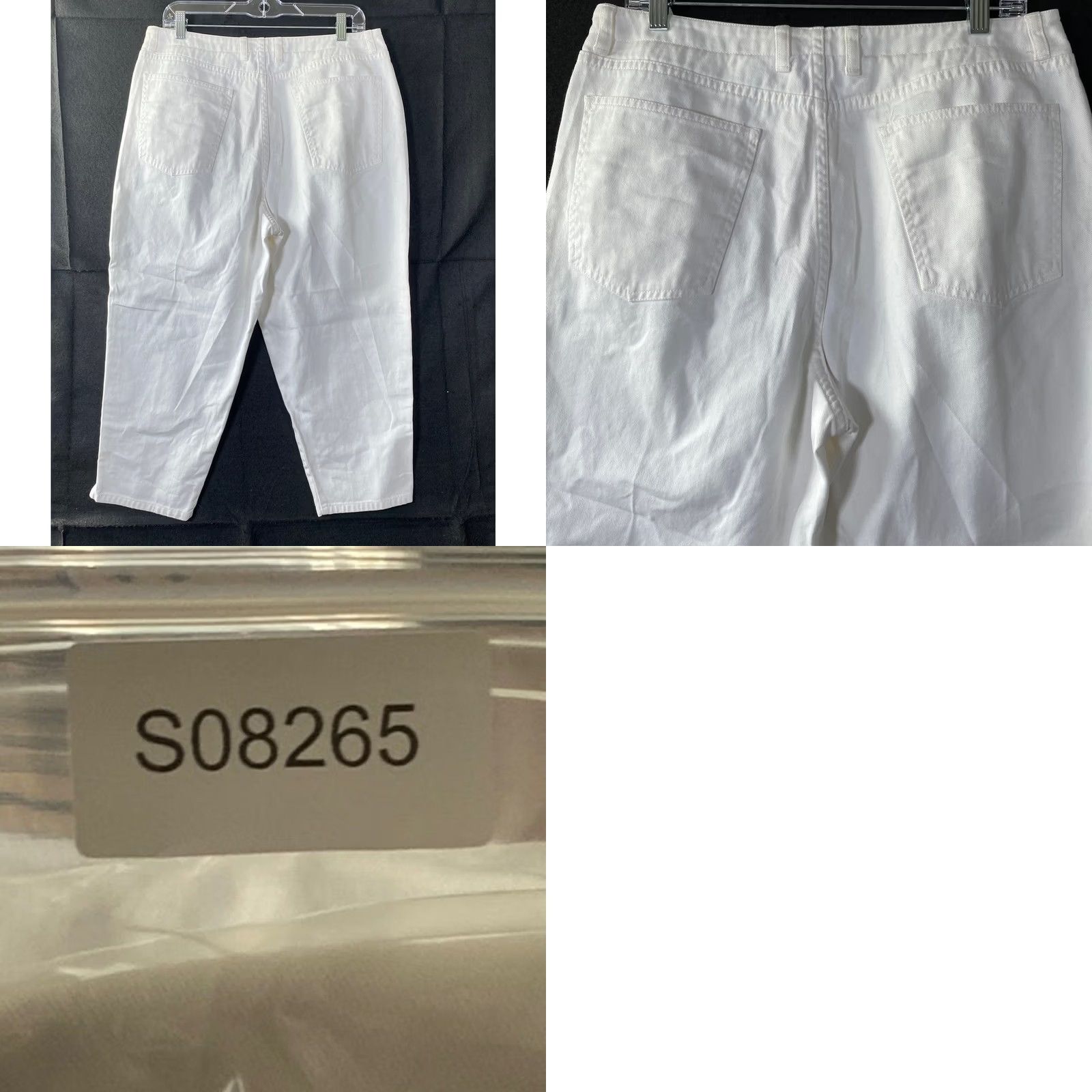Talbots VINTAGE Talbots Jeans White Capri 16P 100% Cotton Petite High Rise Women Denim 5-Pocket Capris Size 38" / US 16 / IT 52 - 8 Thumbnail