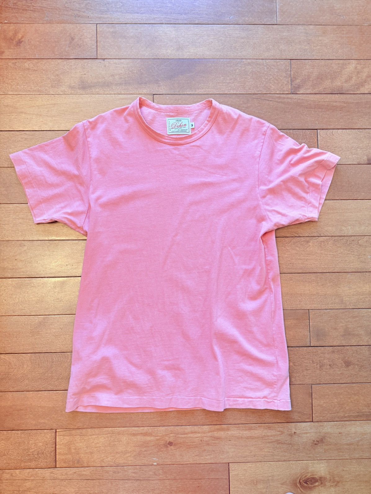Dehen 1920 Dehen Tshirt Dyed Coral Size US M / EU 48-50 / 2 - 1 Thumbnail