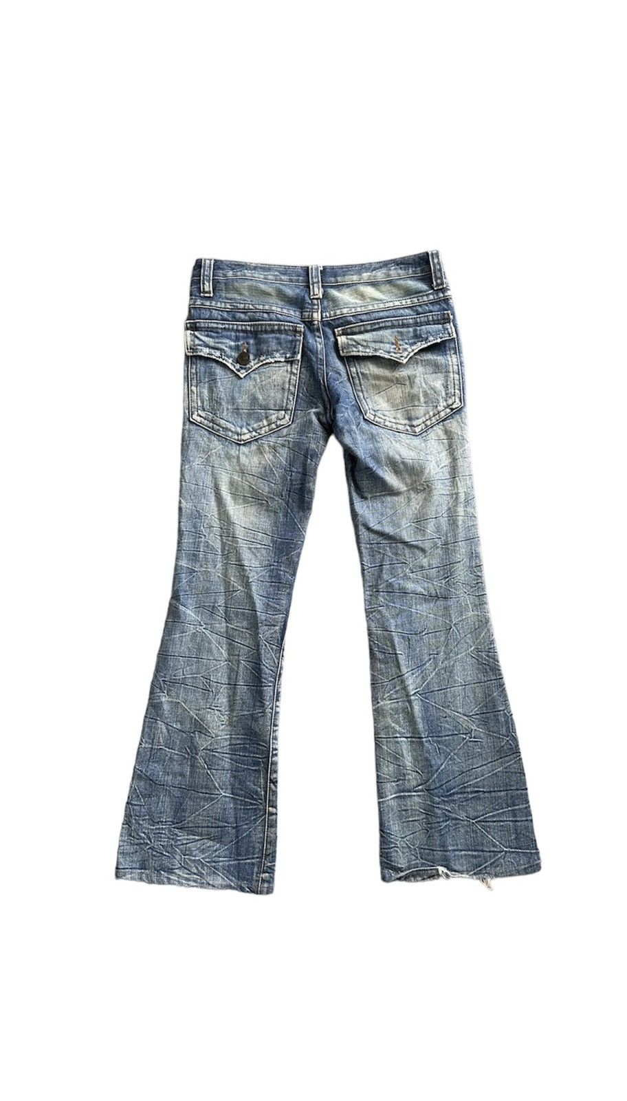 If Six Was Nine Rare Japanese Brand Distressed Flare Denim Size US 30 / EU 46 - 2 Thumbnail