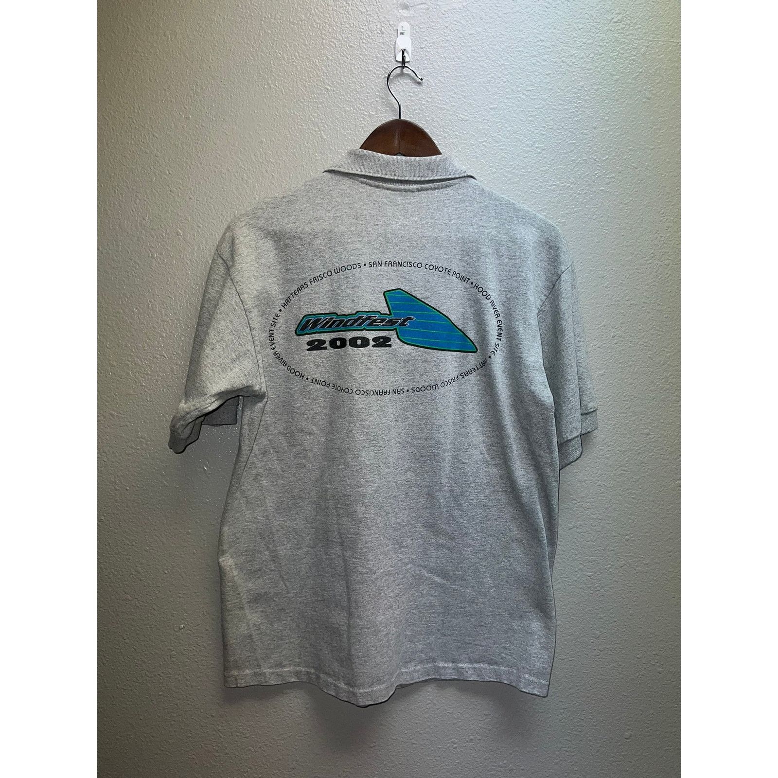 Vintage Vintage Windsailing Shirt Polo Short Sleeve Windfest 2002 M Size US M / EU 48-50 / 2 - 5 Thumbnail