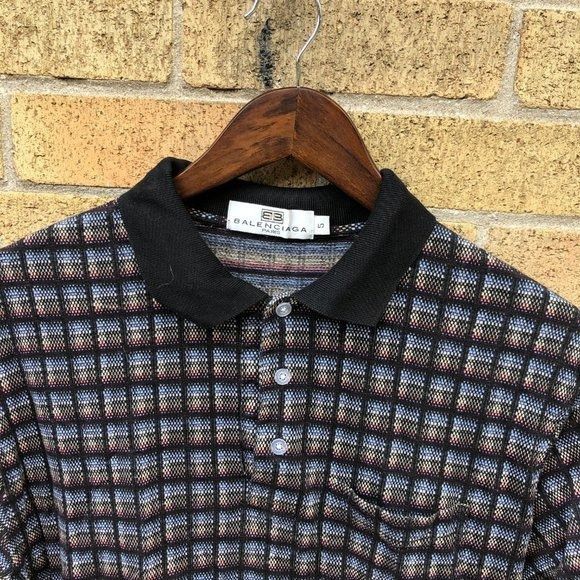 Balenciaga × Vintage Balenciaga Monogram Cotton T Shirt Size 5 Size US XL / EU 56 / 4 - 5 Thumbnail