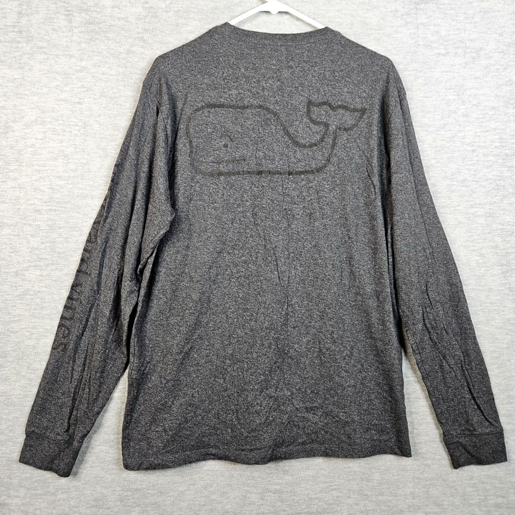 Vineyard Vines Vineyard Vines Solid Cotton Dark Gray Men’s Crew-neck Tee Size M Shirt Regular Men Gray Cotton T-Shirt - Size US M / EU 48-50 / 2 - 2 Thumbnail