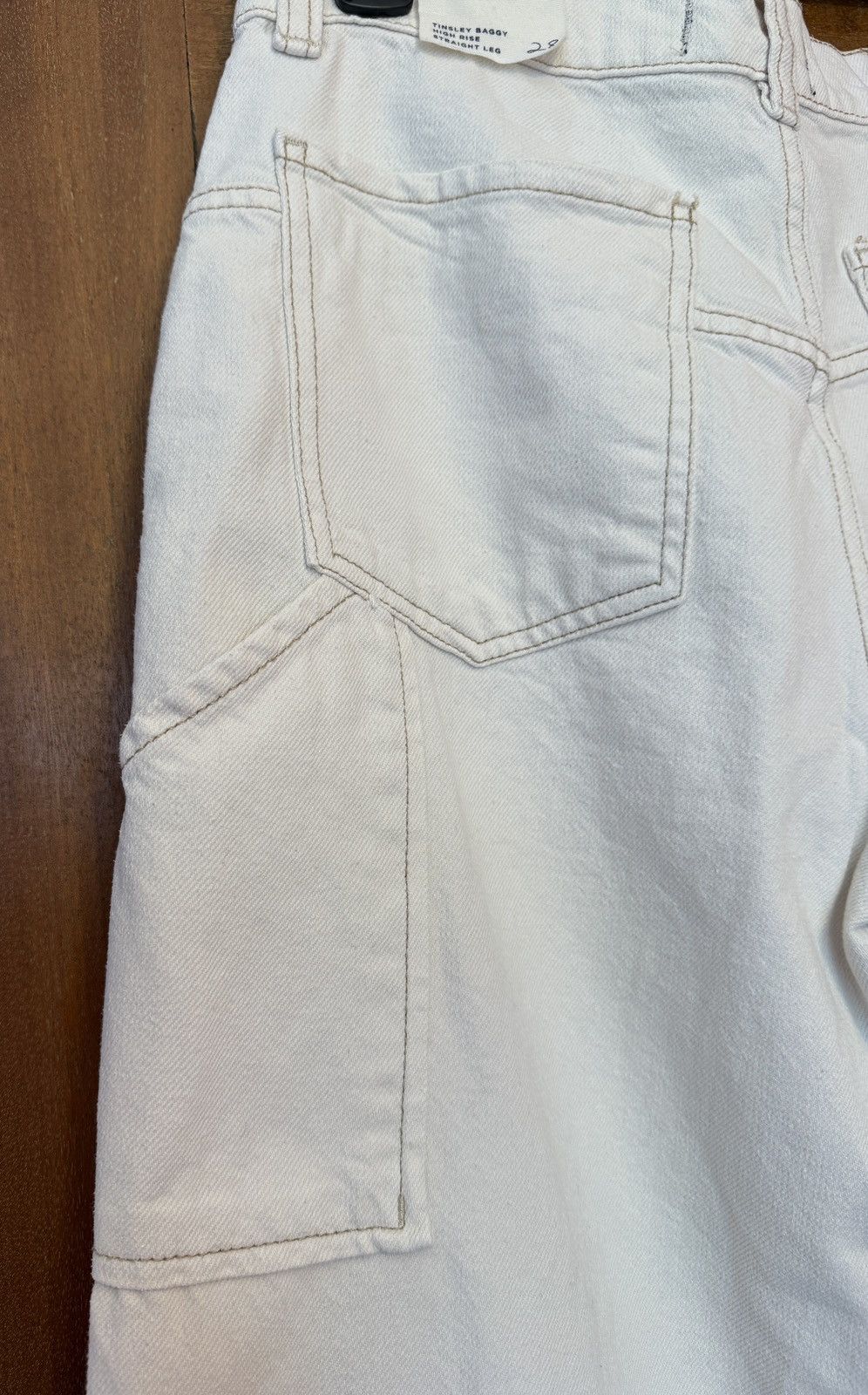 Free People Free People Tinsley Baggy High Rise Straight Leg Denim 28 Size 28" / US 6 / IT 42 - 11 Thumbnail