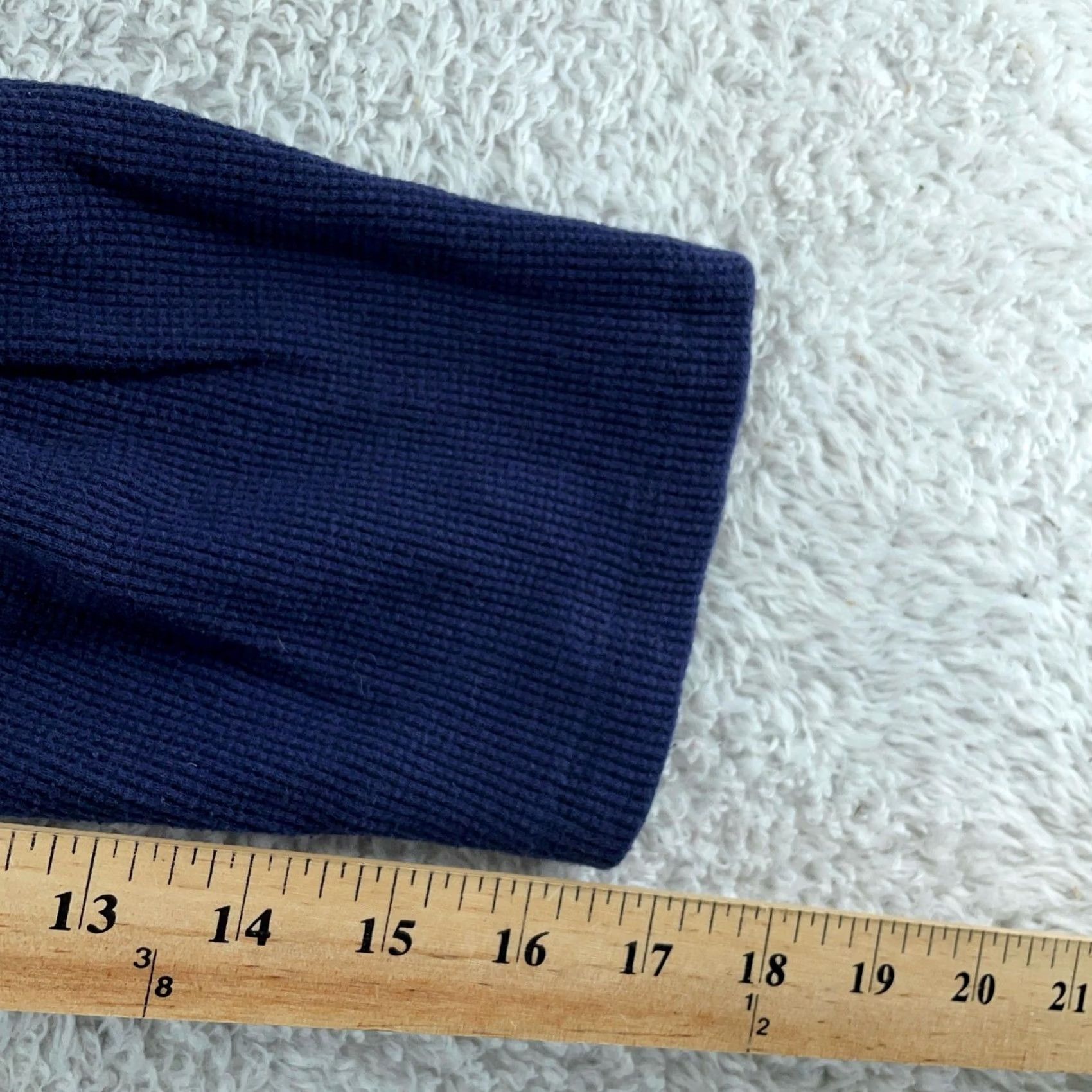 Vintage Roaman's Sweater Womens 4X Plus Navy Cowl Neck Ribbed Knit 3/4 Sleeve Pullover Knit Wool? Size XXL / US 16-18 / IT 52-54 - 6 Thumbnail