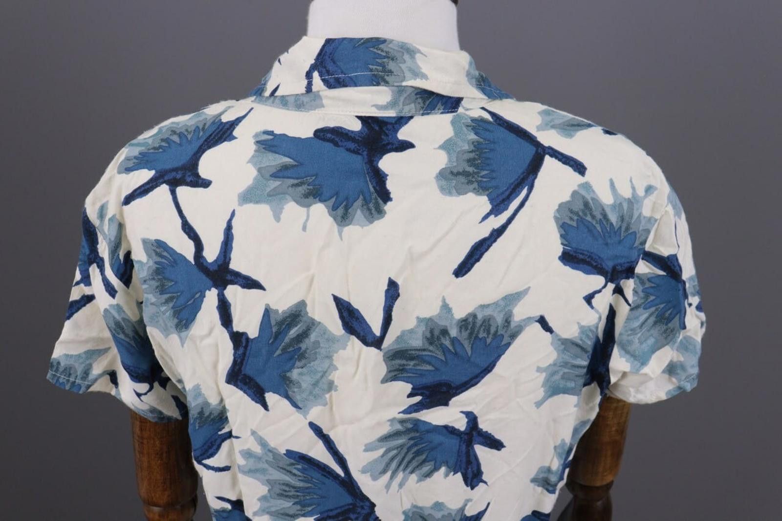 Gianni Valentino Ganni White Floral Short Sleeve V-Neck Peged Dress Size S Size S / US 4 / IT 40 - 11 Thumbnail