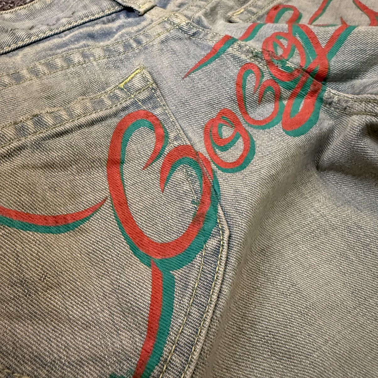 Miss Sixty 🔥🇯🇵 Japanese Flared Cocolulu Destroyed Distressed Denim Size 30" / US 8 / IT 44 - 12 Thumbnail