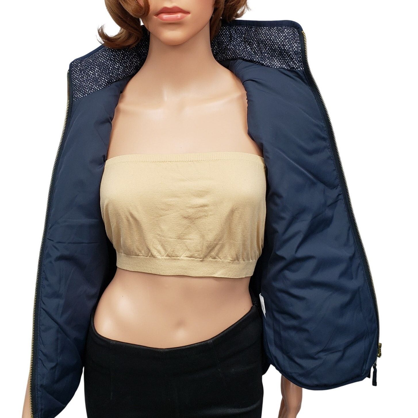 J.Crew J.CREW Excursion Vest Quilted Down Speckled Navy XXS/XS/S Size ONE SIZE - 11 Thumbnail