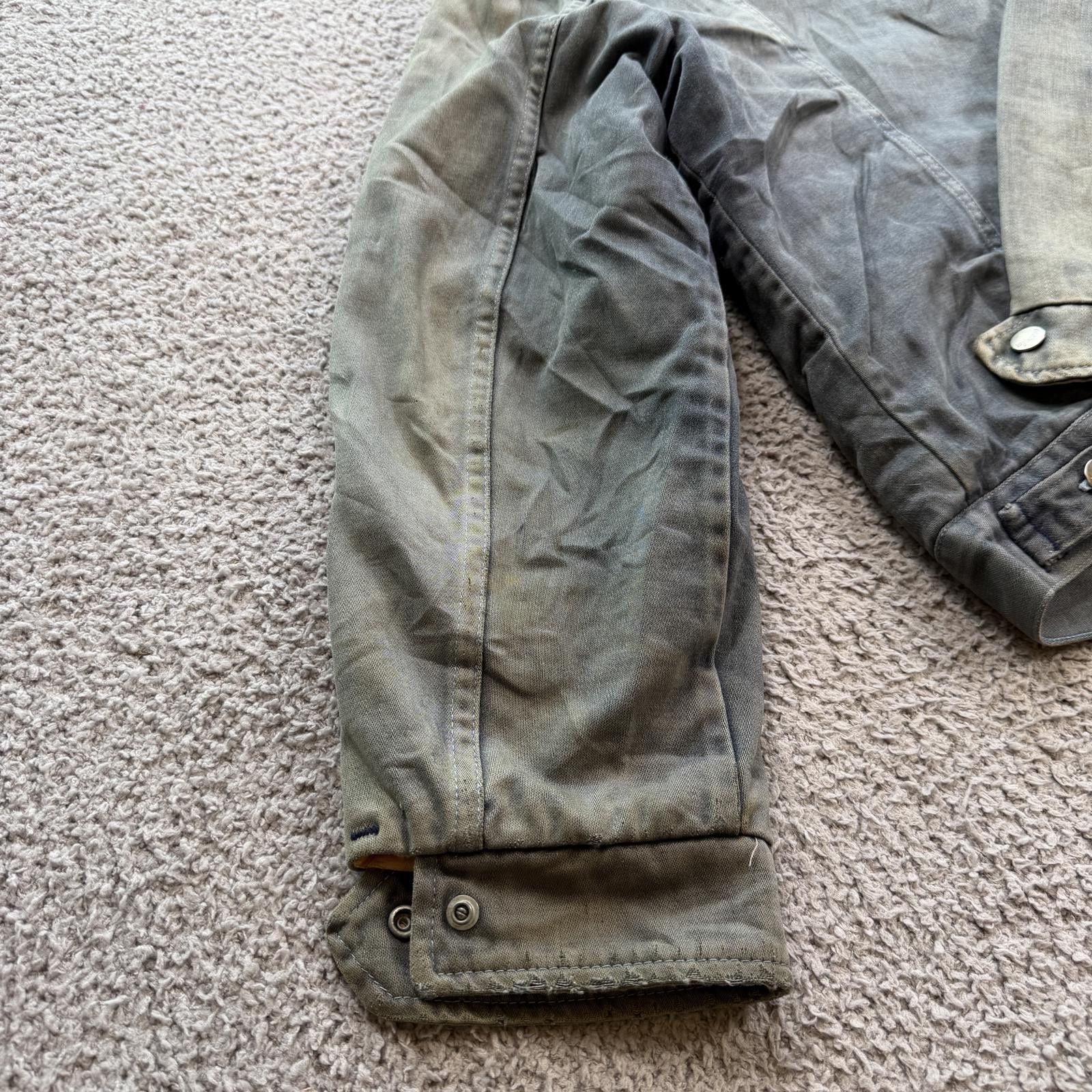 Wrangler Vintage 70s Wrangler Denim Jacket Sherpa Lined Canvas Faded Size US M / EU 48-50 / 2 - 8 Thumbnail