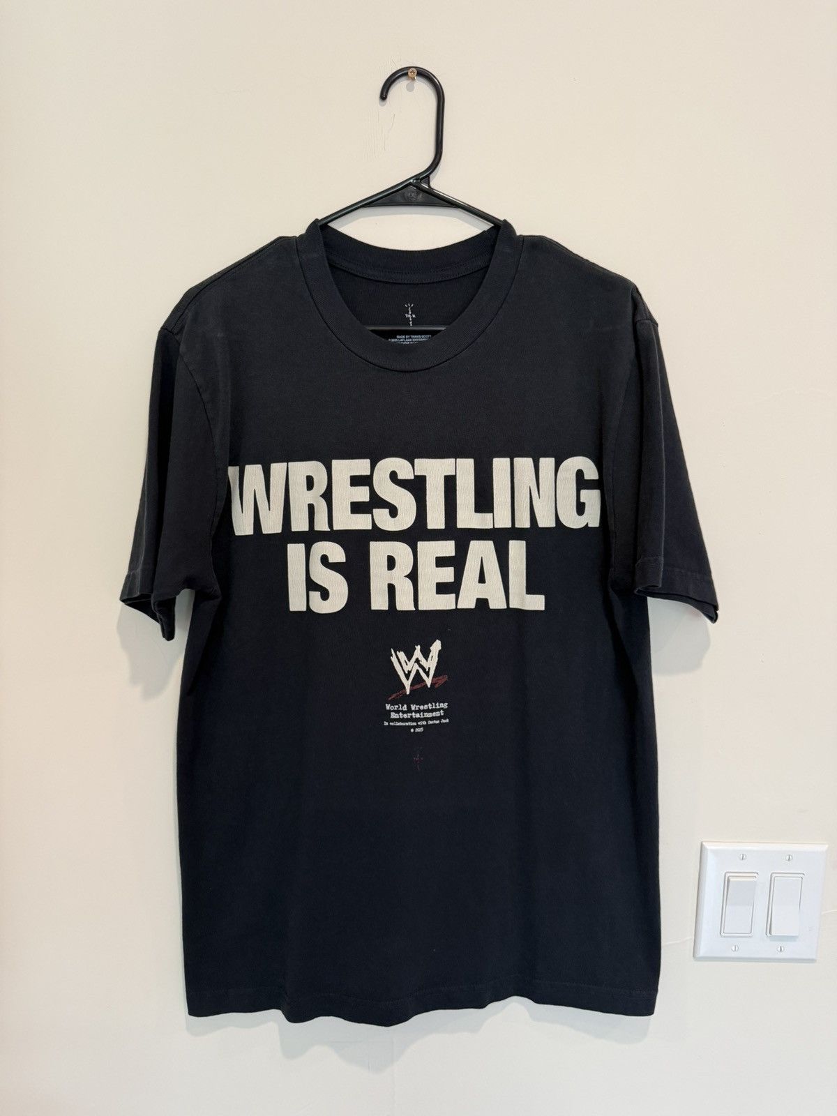 WWE Travis Scott x WWE Wrestling Is Real T-Shirt Size XXL | Grailed