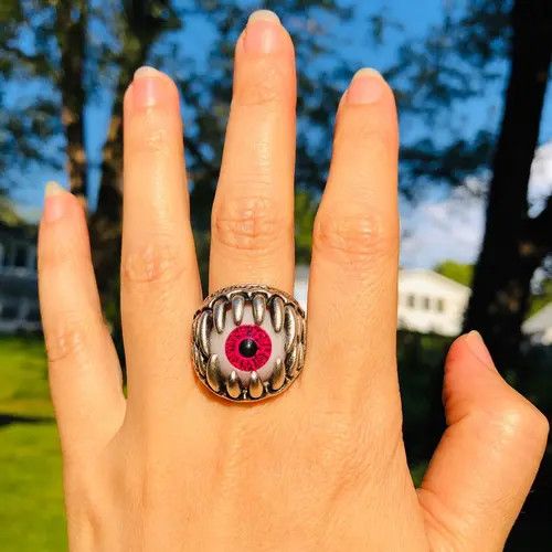 Grunt Style Chunky Goth Punk Evil Monster Eye Eyeball Size ONE SIZE - 1 Thumbnail
