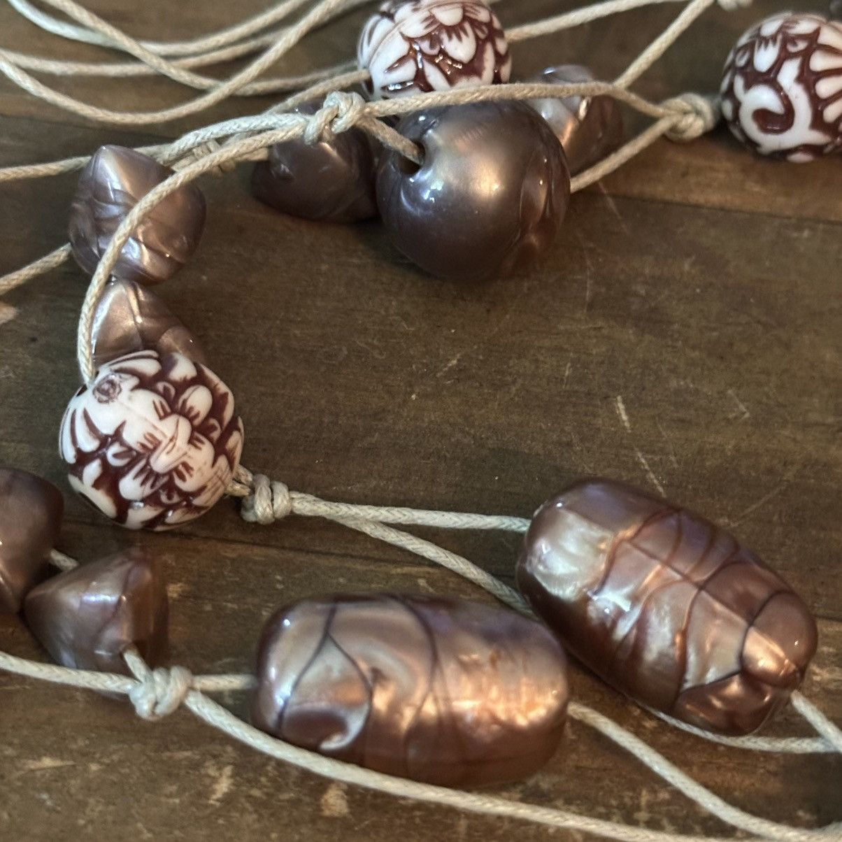 Other Long beaded hemp cord necklace Size ONE SIZE - 4 Thumbnail