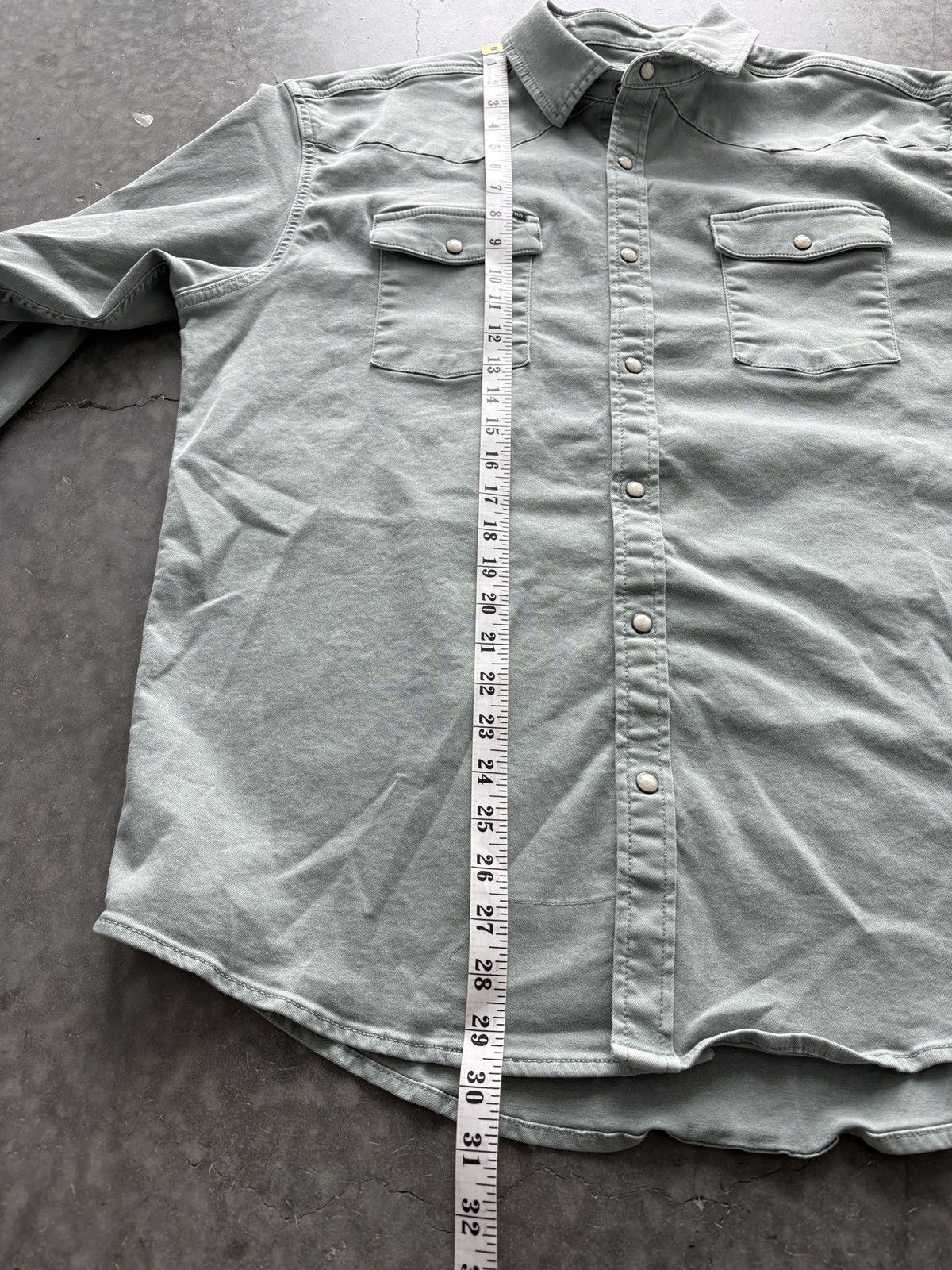 Other Poncho Pearl Snap Brushpopper Shirt Light Gray Large Size US L / EU 52-54 / 3 - 6 Thumbnail