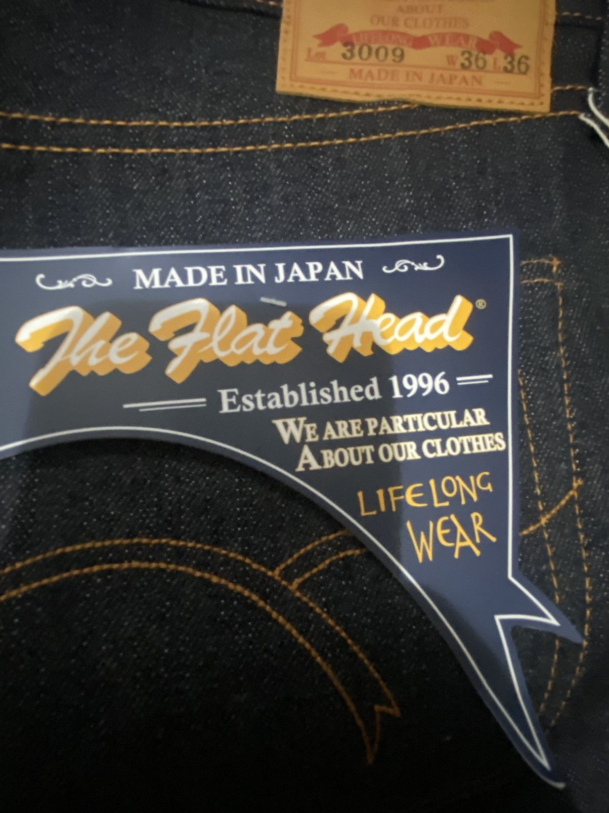 The Flat Head The Flat Head Model 3009 Relaxed Tapered Size US 36 / EU 52 - 3 Thumbnail