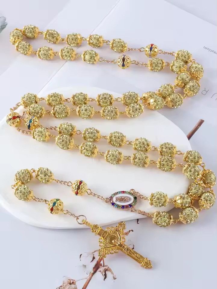 Vintage Rhinestone Rosary Size ONE SIZE - 3 Thumbnail