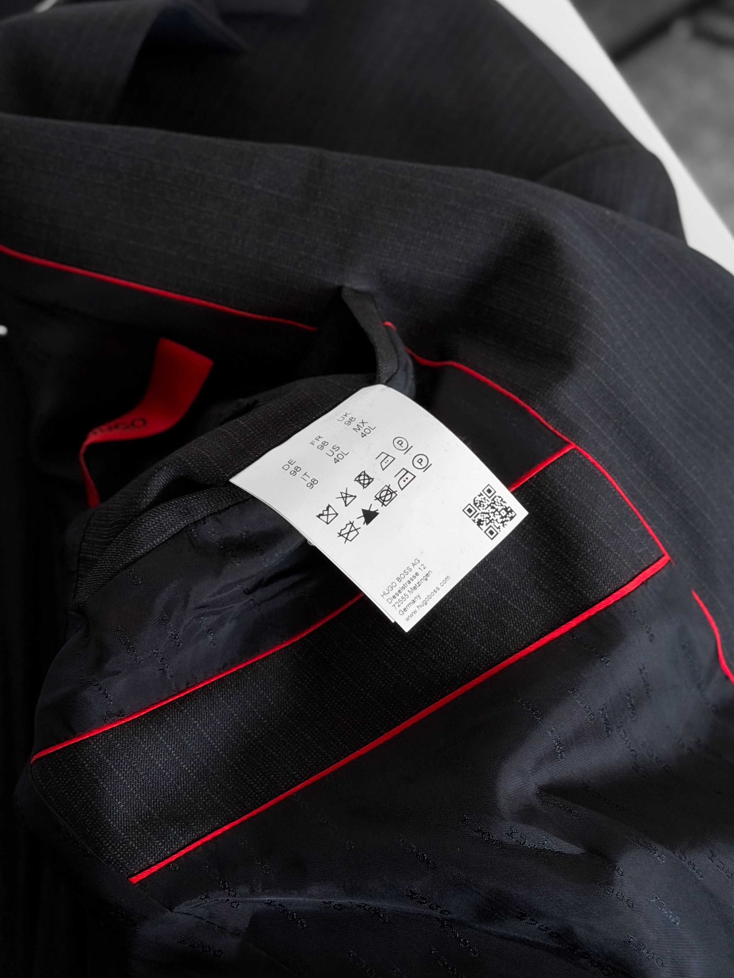 Hugo Boss HUGO BOSS Red Label Navy Blazer Suit Jacket Size 40L - 11 Thumbnail