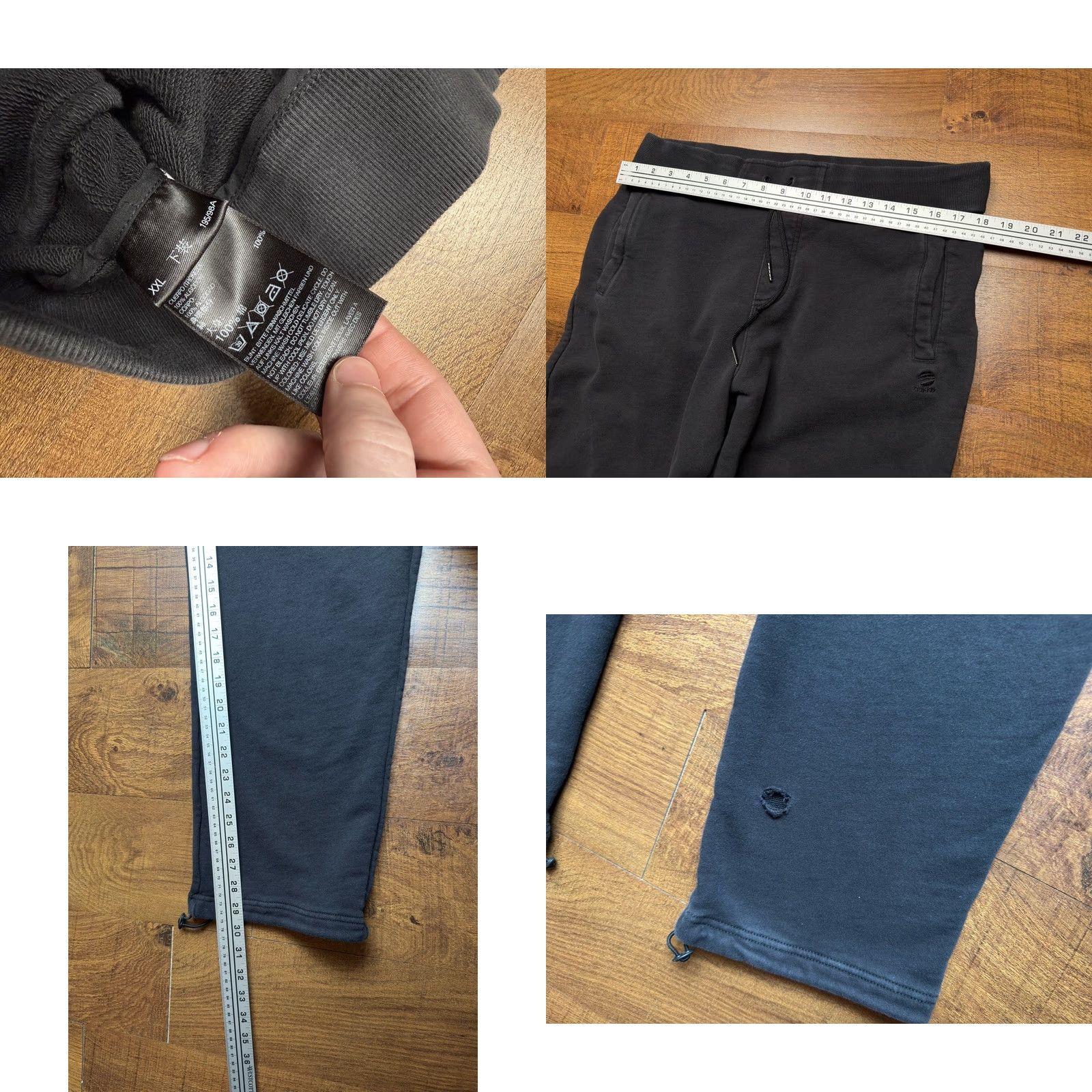 Adidas VTG Adidas SLVR Black Sweatpants Men’s 2XL Heavyweight French Terry Pockets Size US 39 - 8 Thumbnail