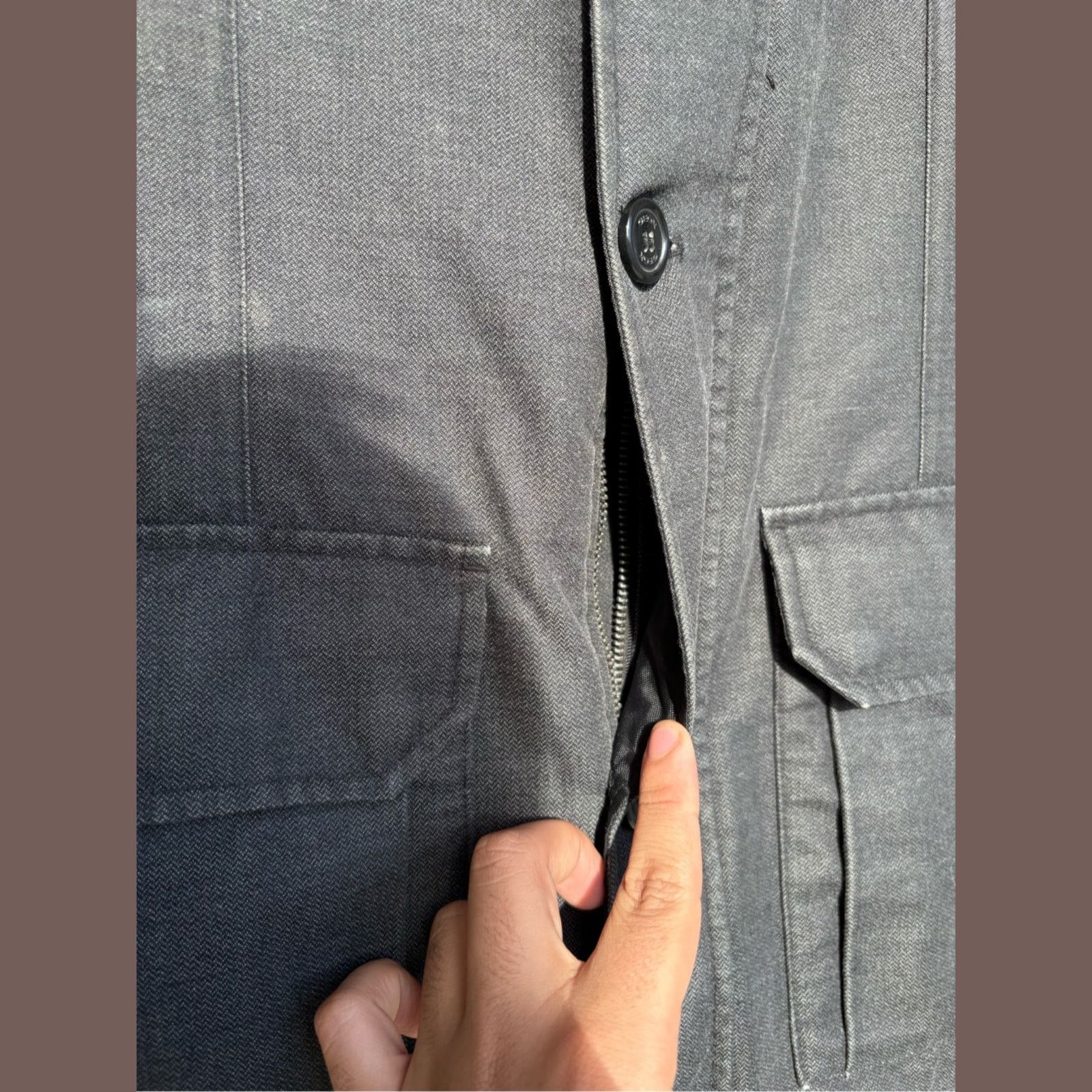 Geox VTG Utility Jacket | Geox Respira Techwear Charcoal Gorpcore Size US L / EU 52-54 / 3 - 4 Thumbnail