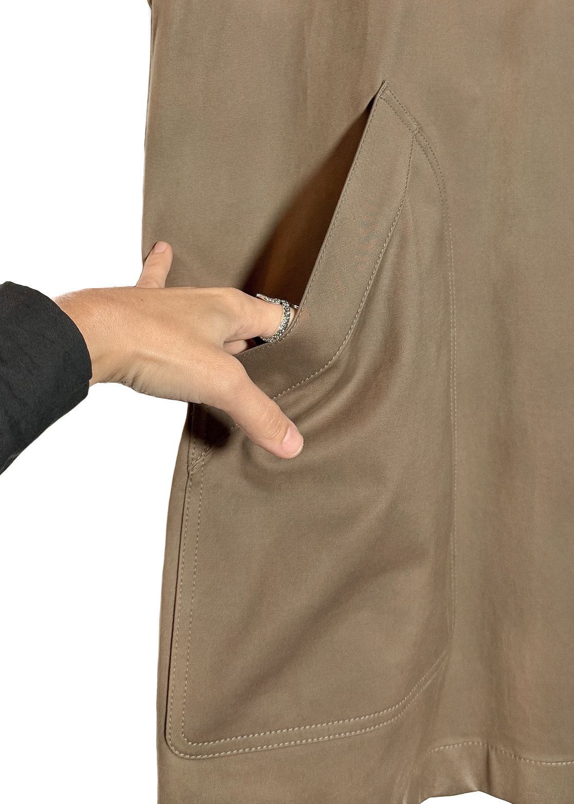 Hermes Hermès Light Brown Belted Zipped Mini Dress Size M / US 6-8 / IT 42-44 - 8 Thumbnail