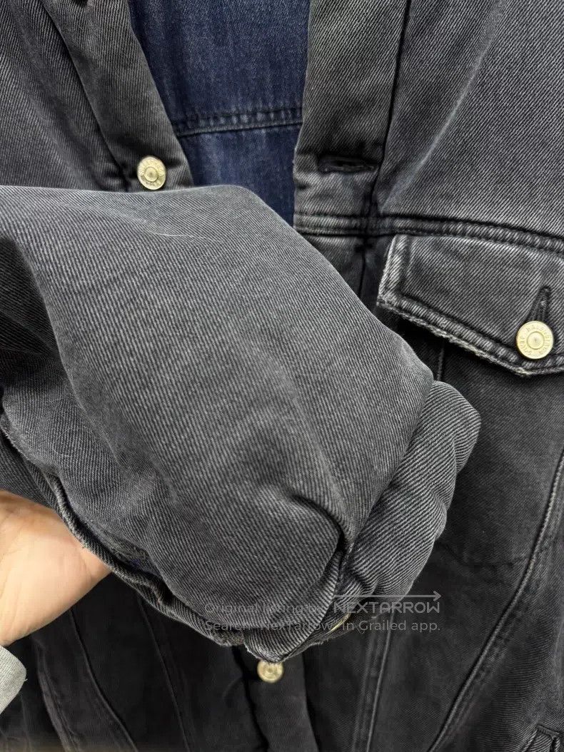 Balenciaga Balenciaga Color Blocked Washed Distressed Oversized Denim Size US S / EU 44-46 / 1 - 5 Thumbnail