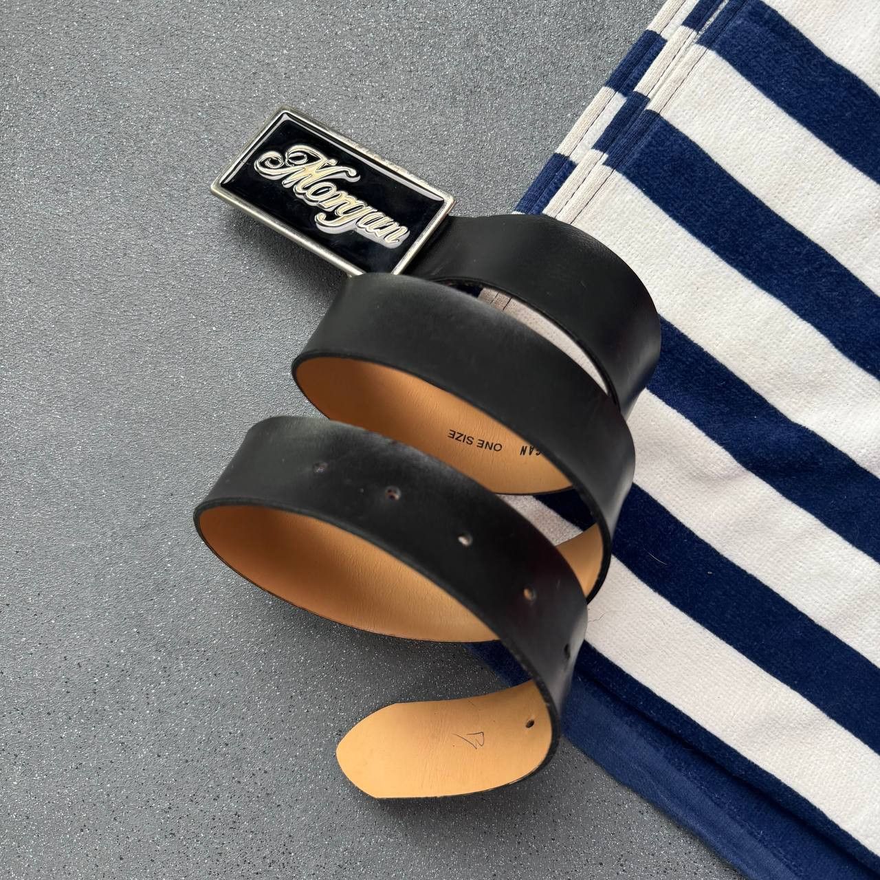 Japanese Brand × Vintage Morgan de Toi Vintage Y2K Faux Leather Belt Size ONE SIZE - 4 Thumbnail