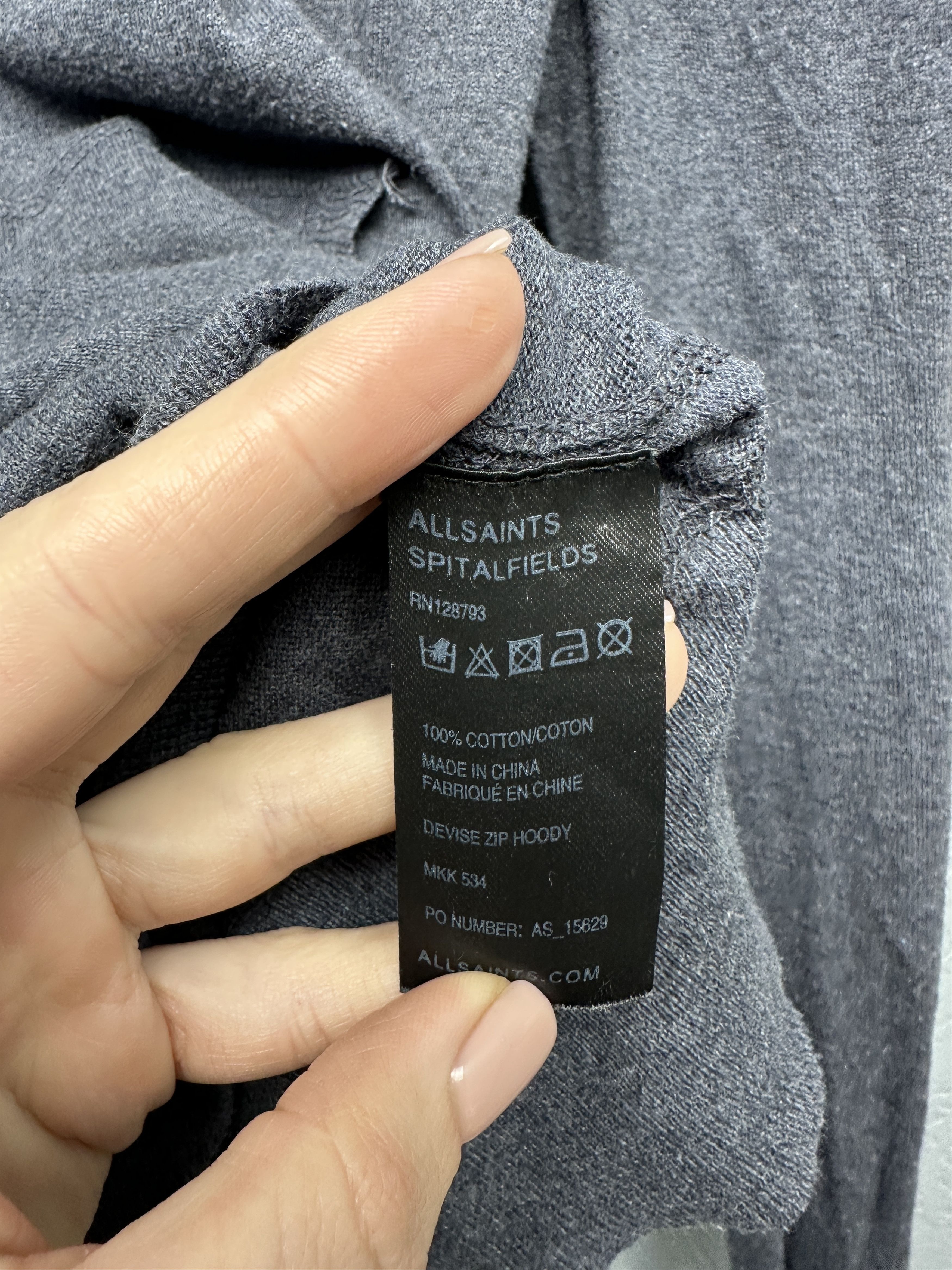 Allsaints × Vintage Allsaints Vintage Mens Devise Zip Hoodie Size US XL / EU 56 / 4 - 5 Thumbnail