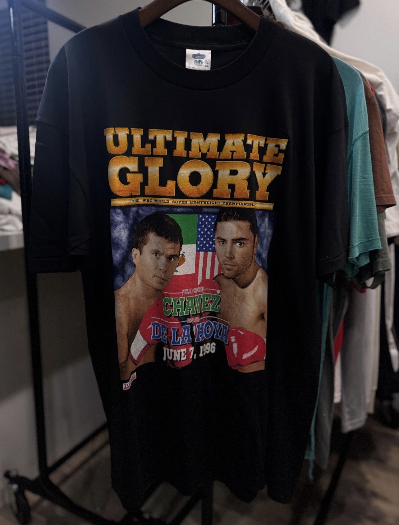 Vintage Ultimate Glory Chavez vs De La Hoya Size US XL / EU 56 / 4 - 1 Thumbnail