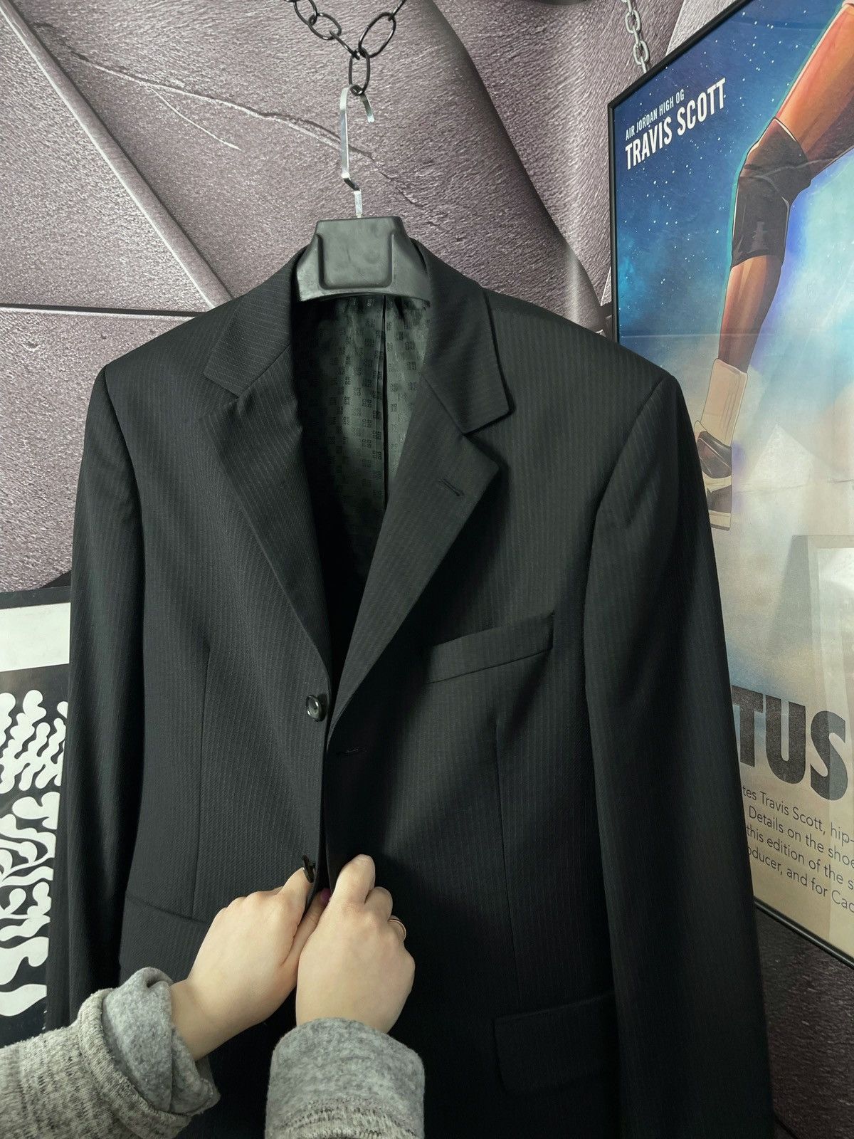 Givenchy Givenchy vintage monogram blazer retro suit Size L Size 44R - 6 Thumbnail