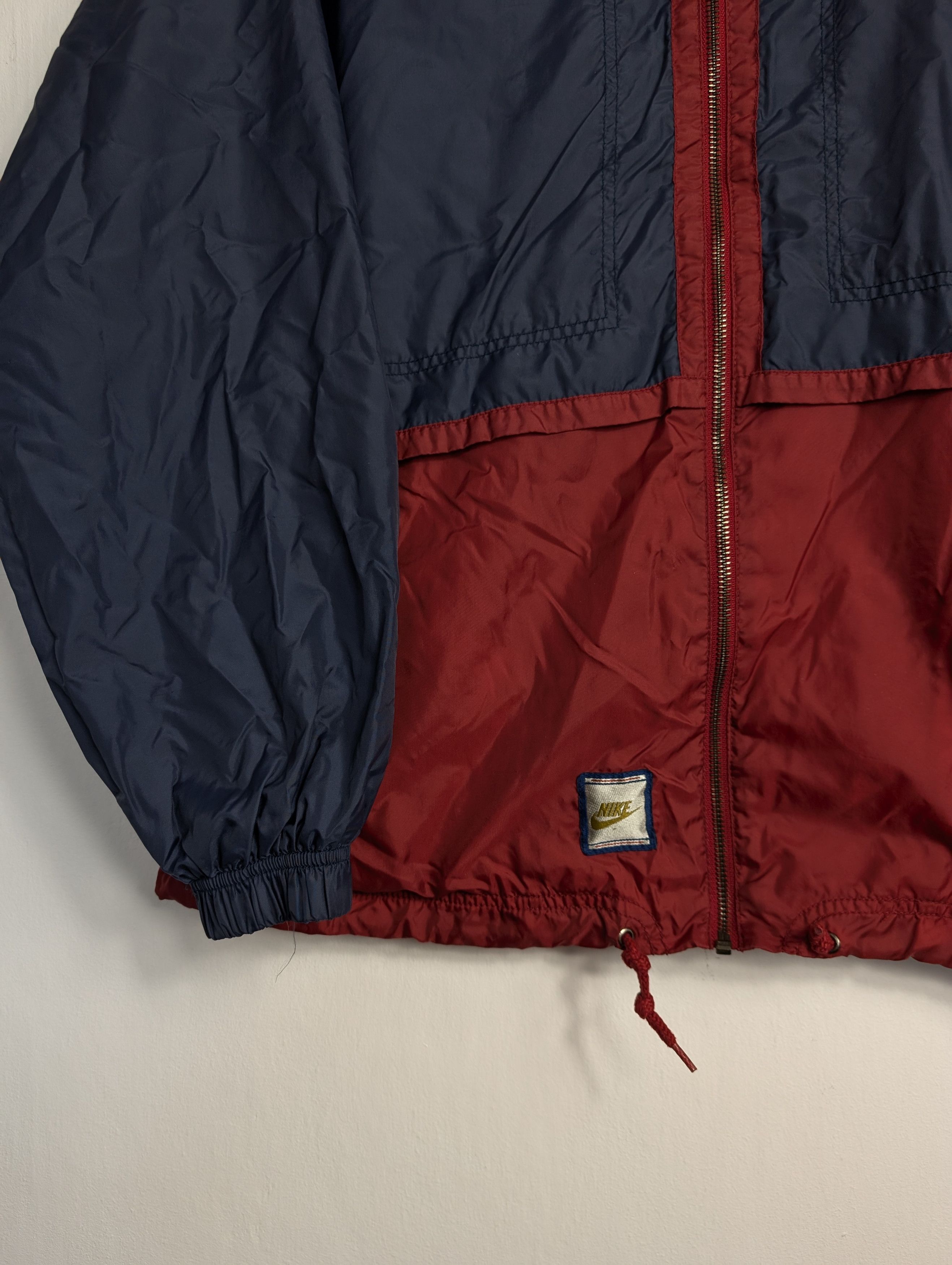 Nike Nike Vintage 90s Windbreaker Jacket Navy Burgundy Y2K Boxy Size US M / EU 48-50 / 2 - 3 Thumbnail