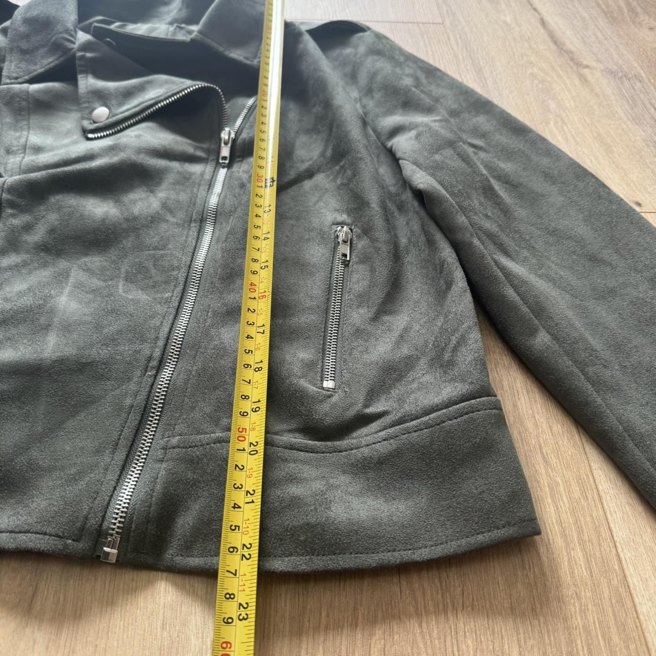 Steve Madden BB Dakota Steve Madden Moto Jacket Olive Green Faux Suede Size XL / US 12-14 / IT 48-50 - 4 Thumbnail