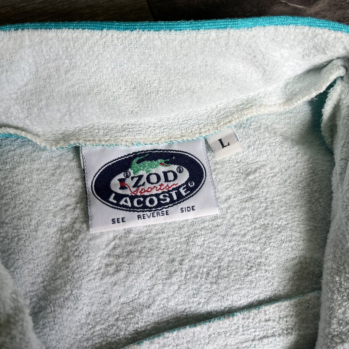 Lacoste Vintage 70s Izod Lacoste Sports Vertical Stripe Track Jacket Size L / US 10 / IT 46 - 5 Thumbnail