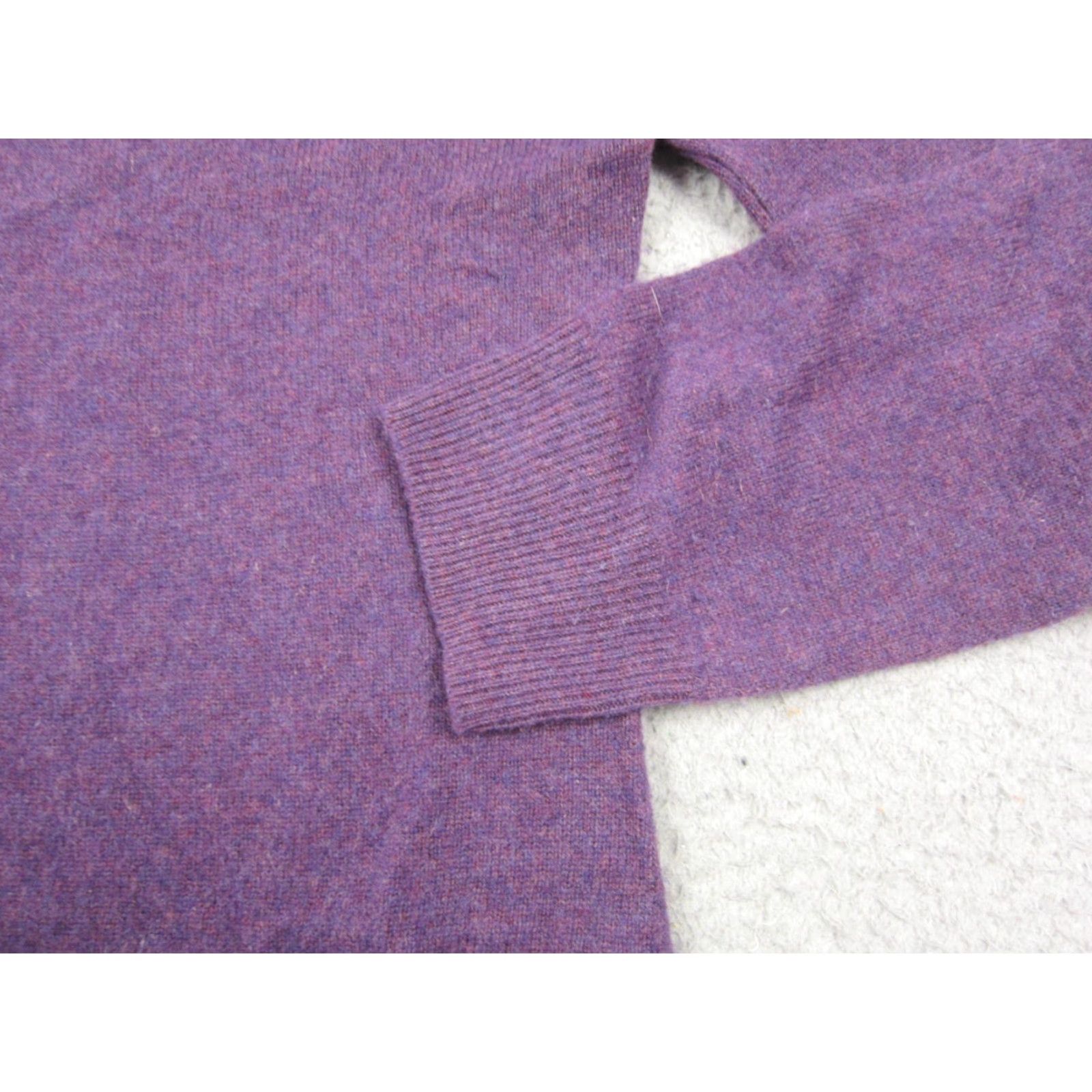 Apt. 9 Apt. 9 Sweater Women L Purple 100% Cashmere Turtleneck Knit Pullover Casual Shirt Size L / US 10 / IT 46 - 3 Thumbnail