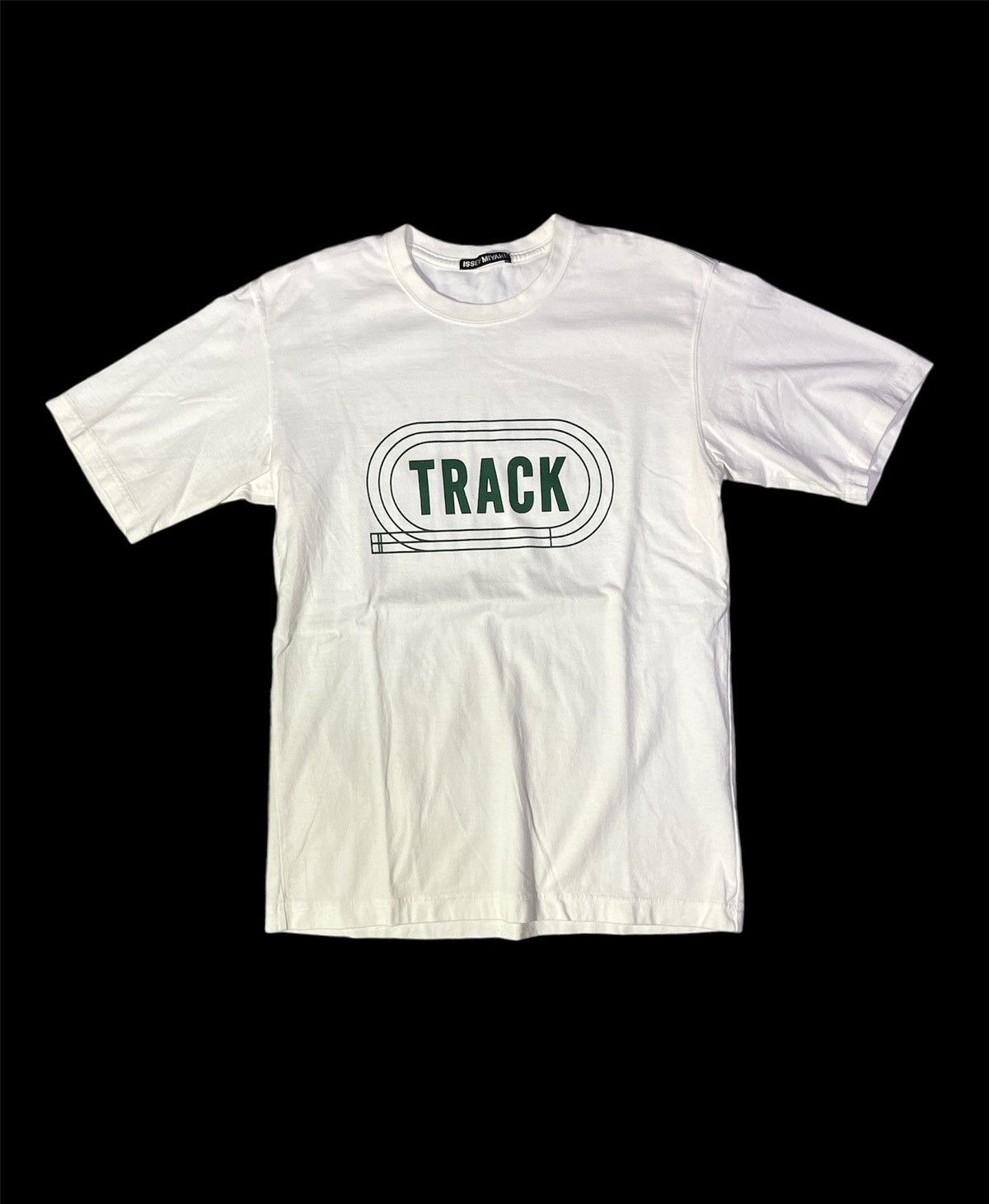 image of Issey Miyake Track Tshirt in White, Men's (Size Medium)
