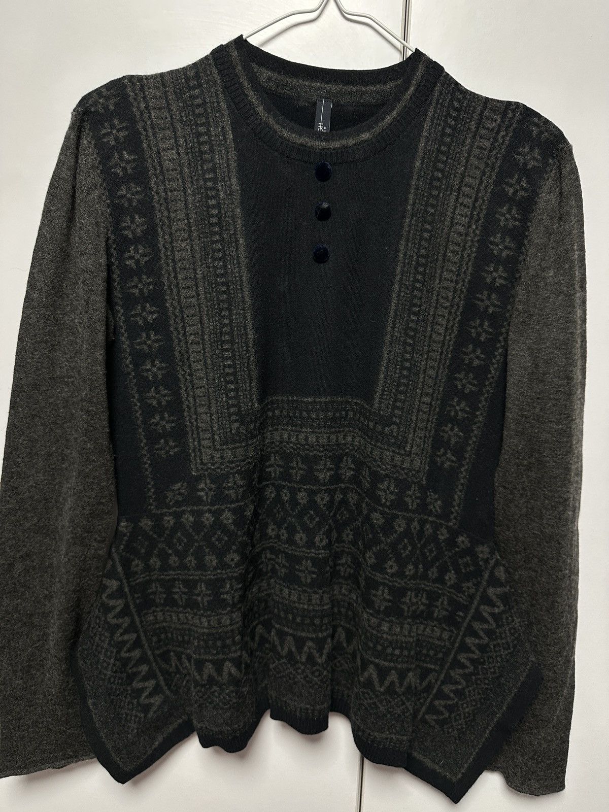 Other HIGH USE wool-laine sweater, unique, rare, Y2k Size M / US 6-8 / IT 42-44 - 3 Thumbnail