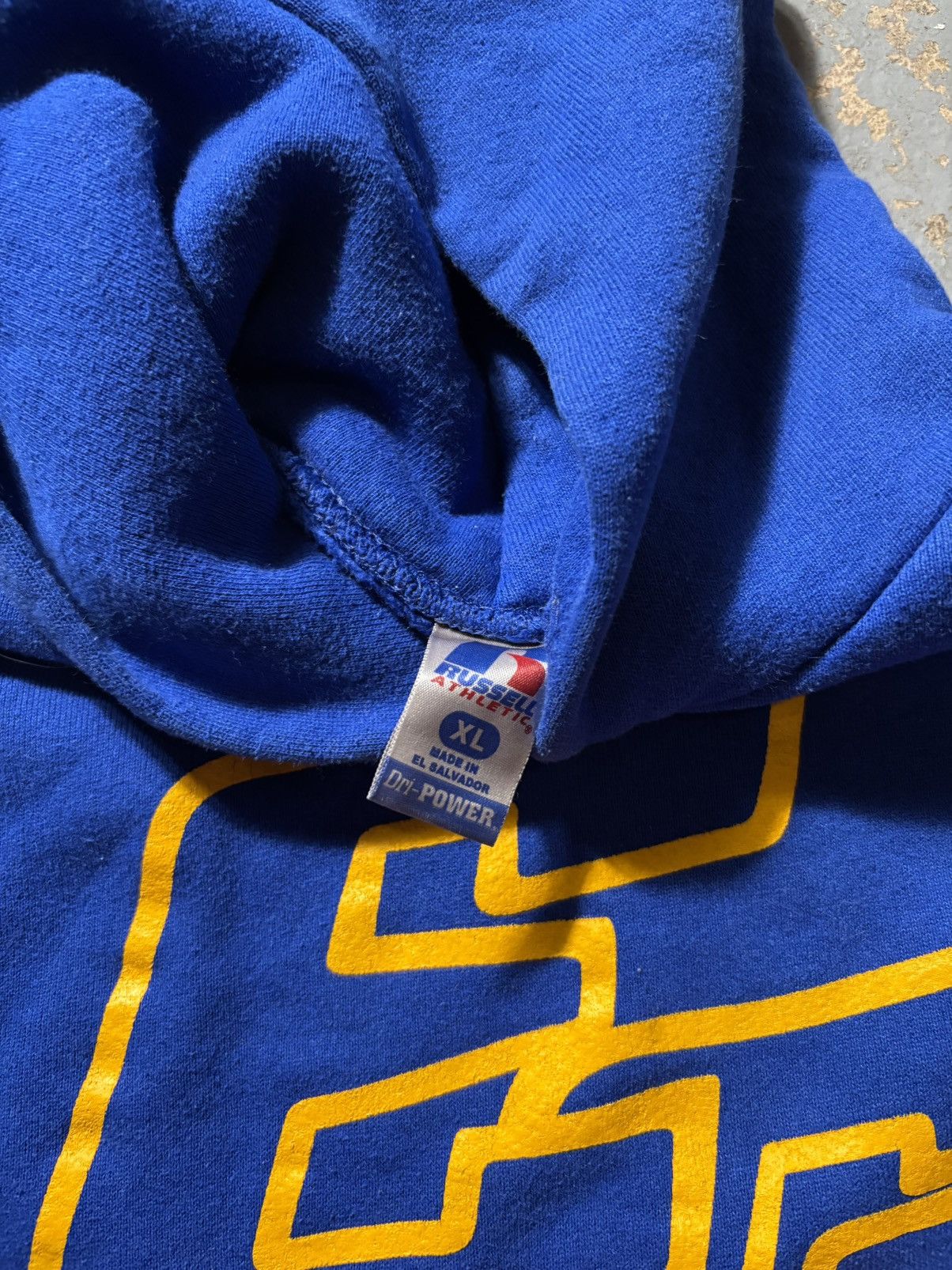 Russell Athletic × Vintage EG Baseball blue Russell athletic hoodie sweatshirt Size US L / EU 52-54 / 3 - 8 Thumbnail