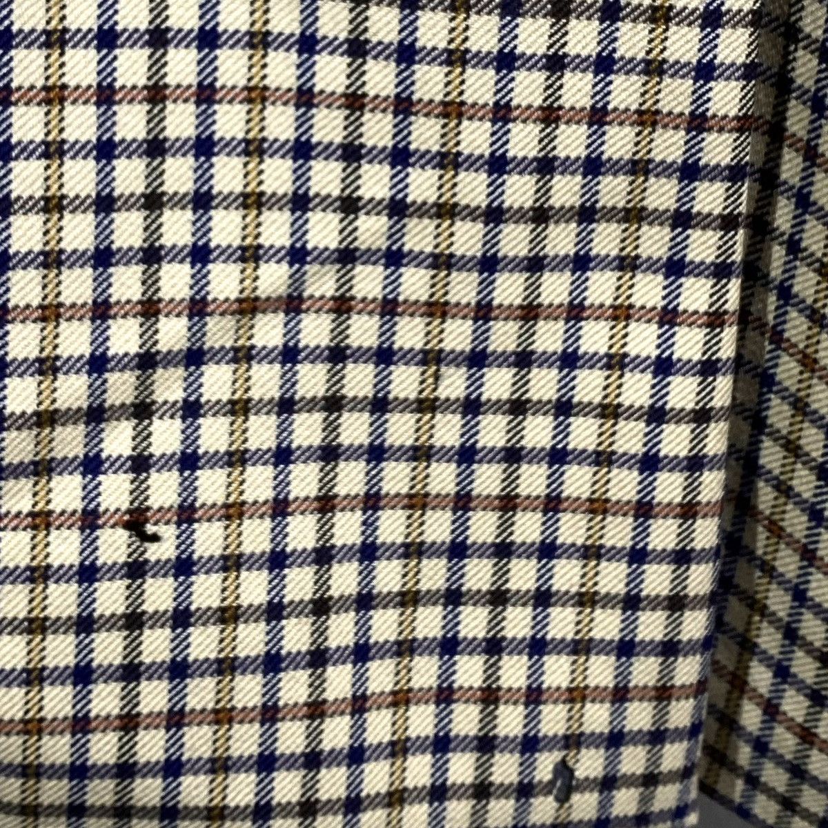 Burberry Veste Costume Blazer Tartan Bennet-S Laine Vintage Burberry Size 38R - 6 Thumbnail