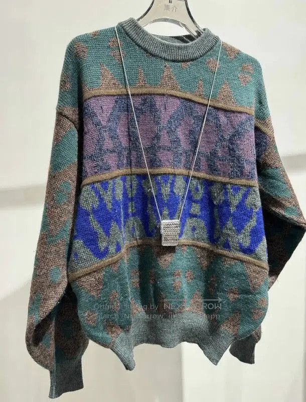 Yves Saint Laurent Yves Saint Laurent Colorful Knit Sweater . Size XXS / US 00 / IT 34 - 2 Thumbnail