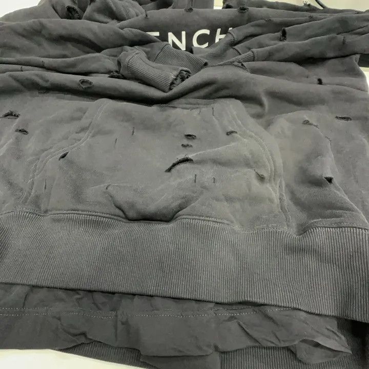 Other Givenchy Givenchy Distressed Logo Hoodie for Men -2507 Size US XXL / EU 58 / 5 - 6 Thumbnail